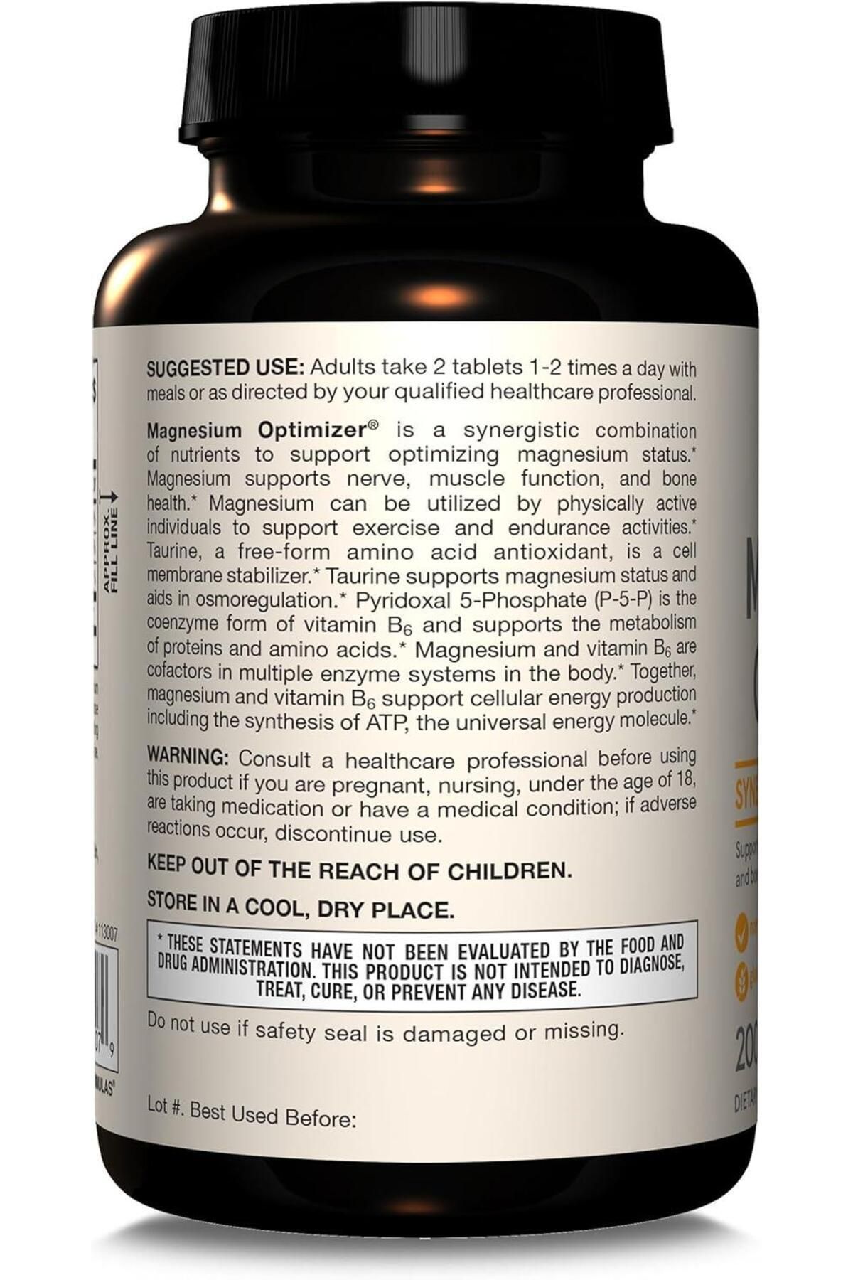 Jarrow Formulas-Magnesium Optimizer - Malate, Taurine, Potassium, Citrate and Vitamin B6 3