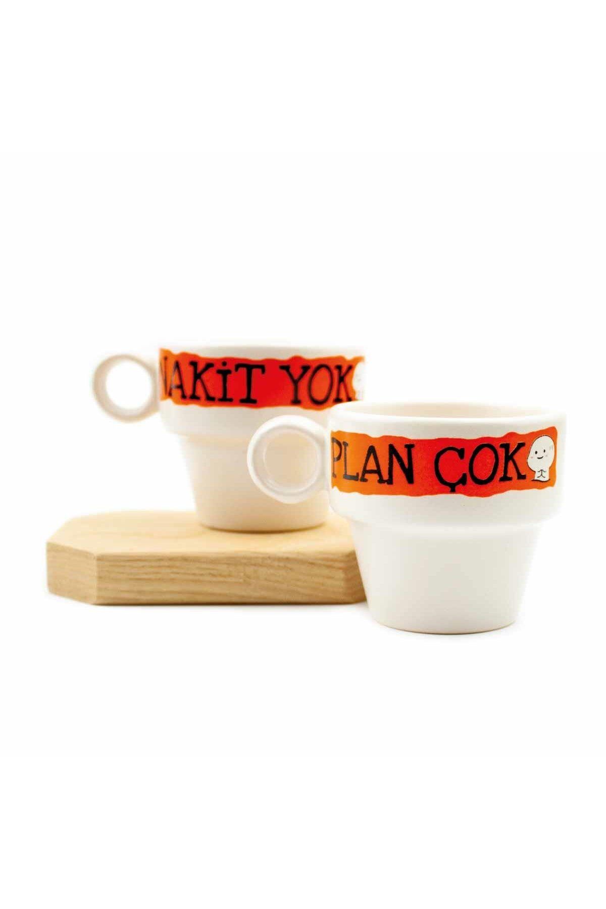PALTO TASARIM-Set of 2 Cash Espresso Cups - Gift Ceramic Cup 1