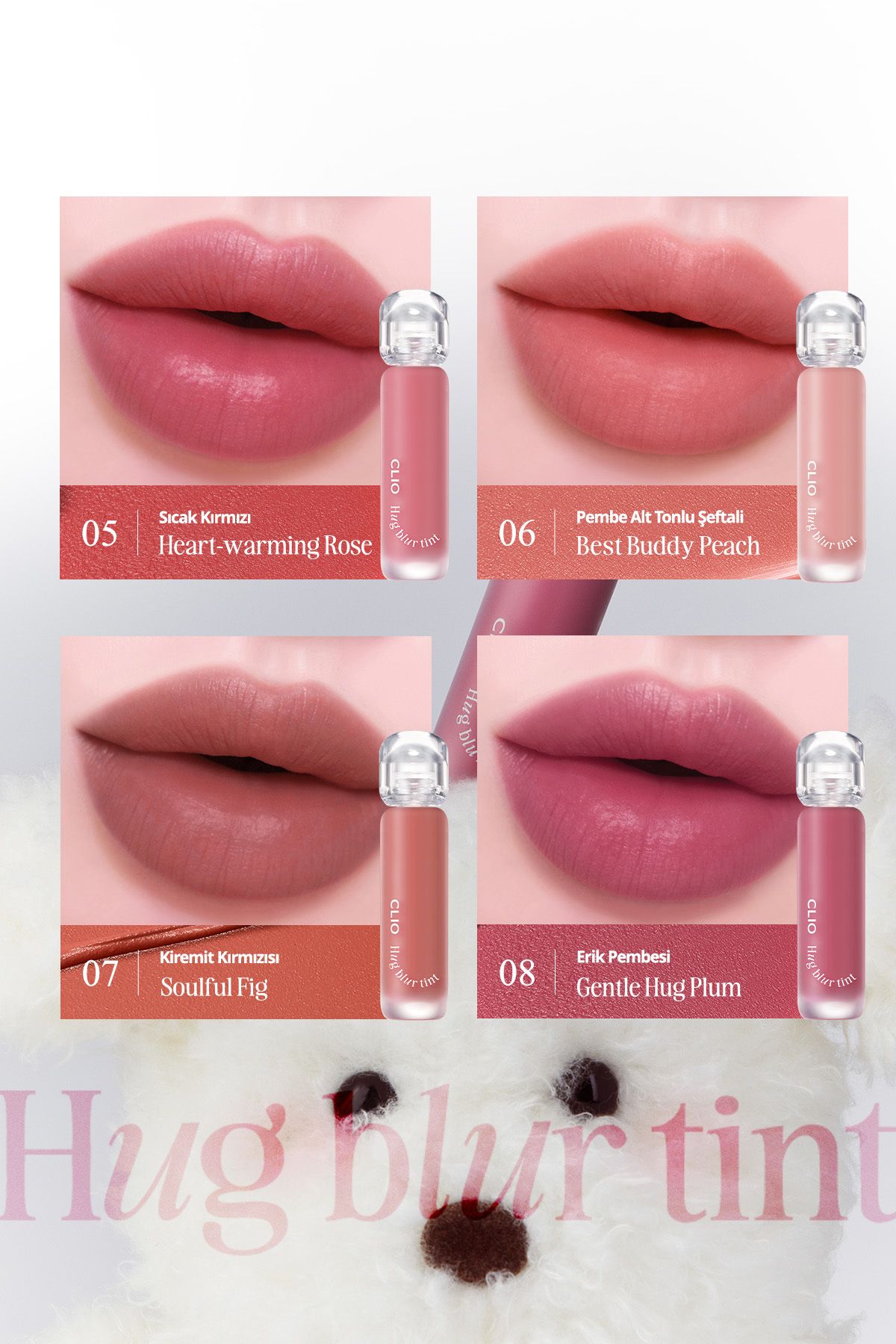CLIO-Lightweight & Foam Texture Smooth Look Tint Clio Hug Blur (002 Coral Pairing) 5