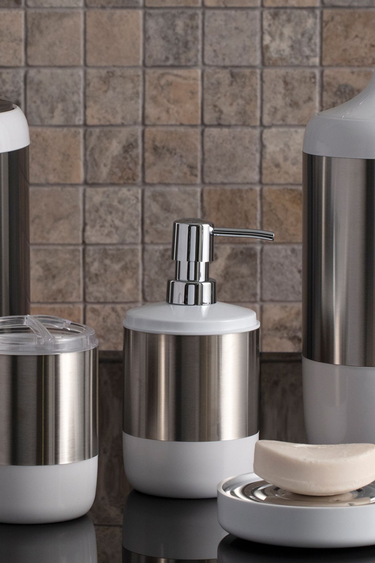 Prima Nova-Lima XL Liquid Soap Dispenser-White 2