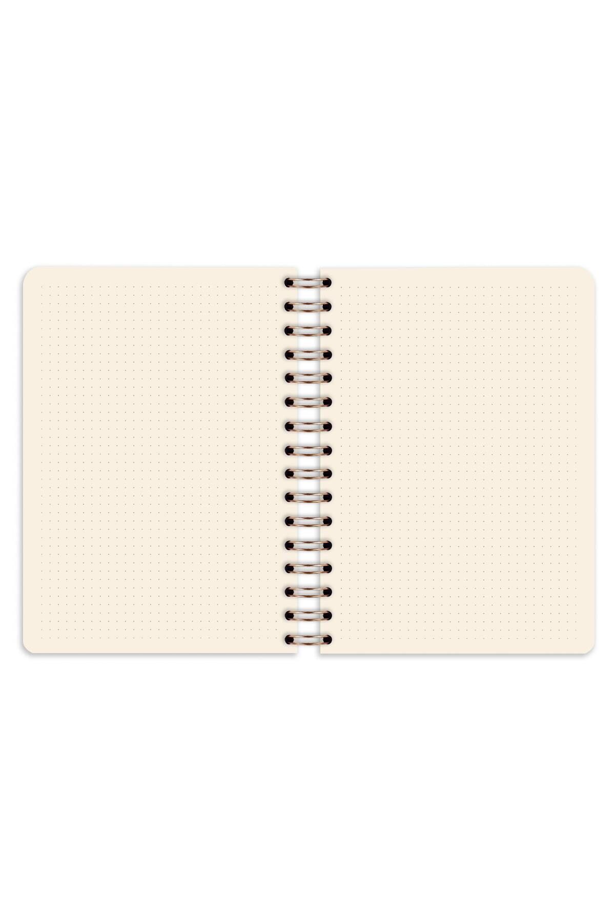 Matt Notebook-Bullet Journal Edition A5 15X21 cm Spiral Dotted Undated Notepad Stars 8