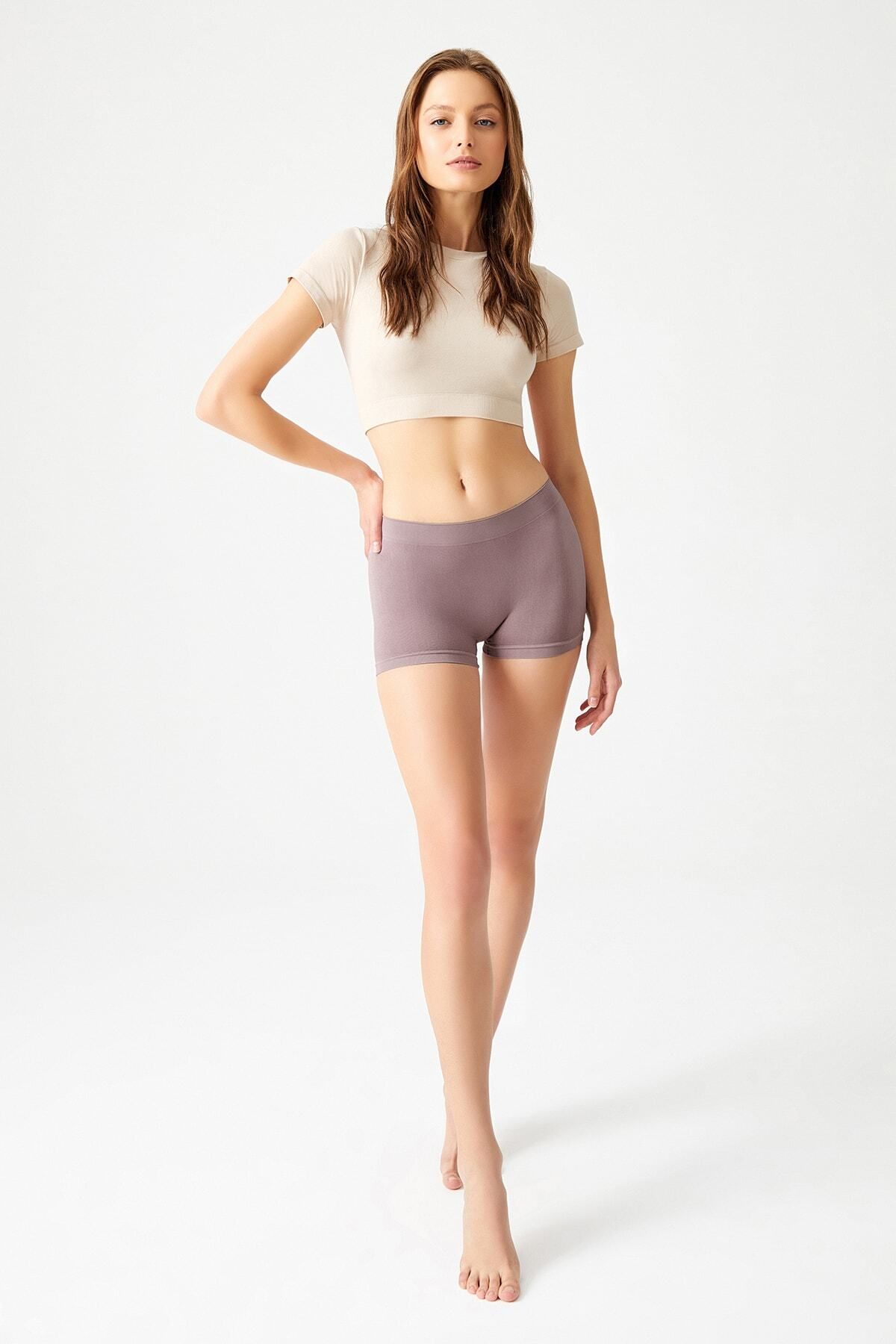 Los Ojos-3-teilige nahtlose Boxershorts 3xBoyshort 7