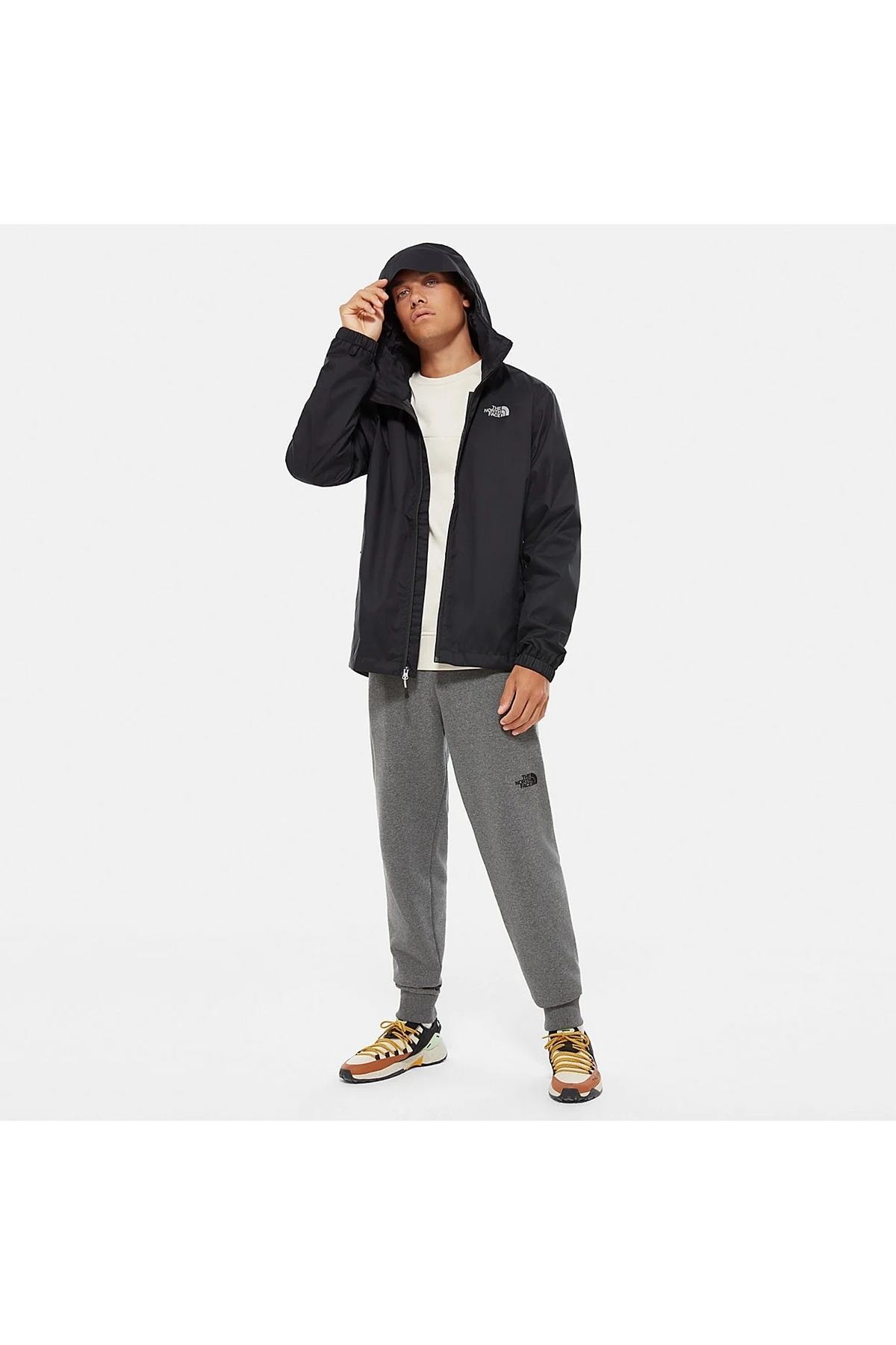 THE NORTH FACE-Ανδρικό μαύρο παλτό Quest 7