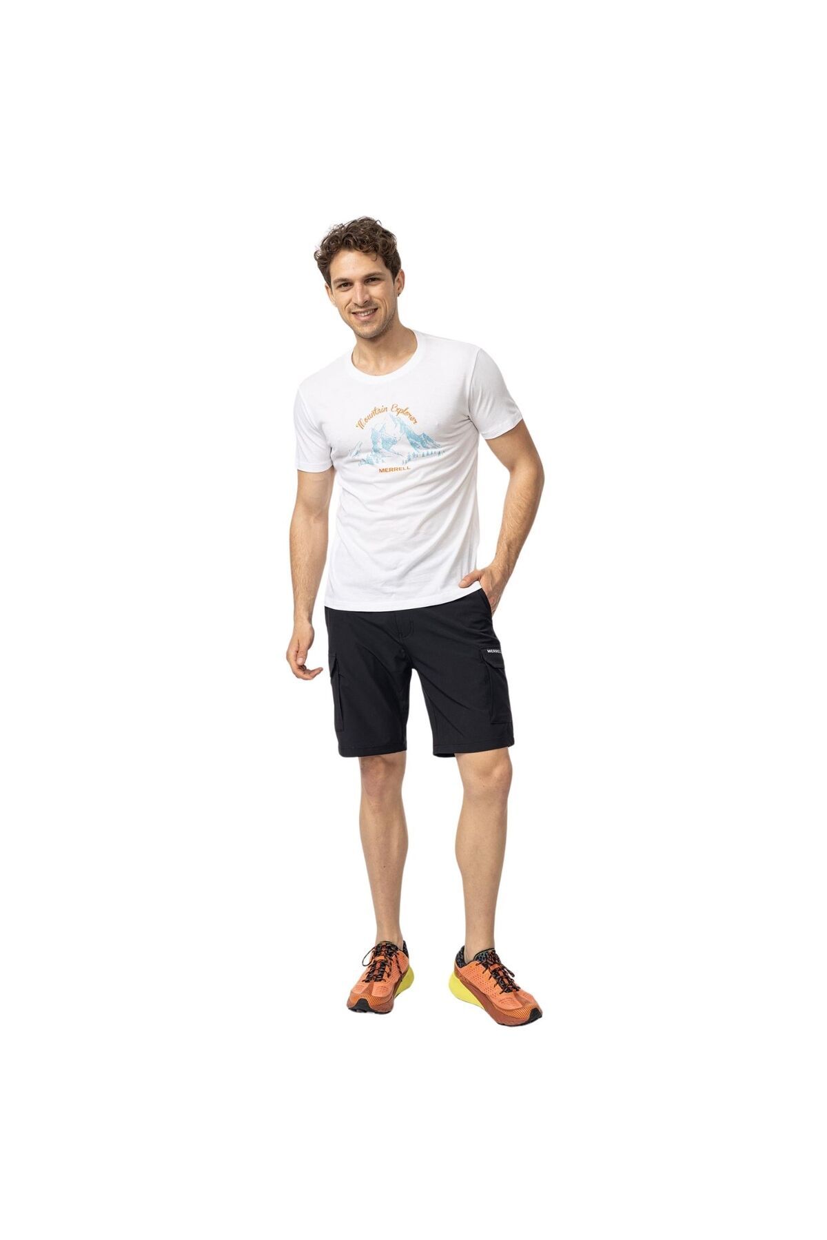 Merrell-Ανδρικό λευκό μπλουζάκι Tori Ανδρικό μπλουζάκι M5torım 3