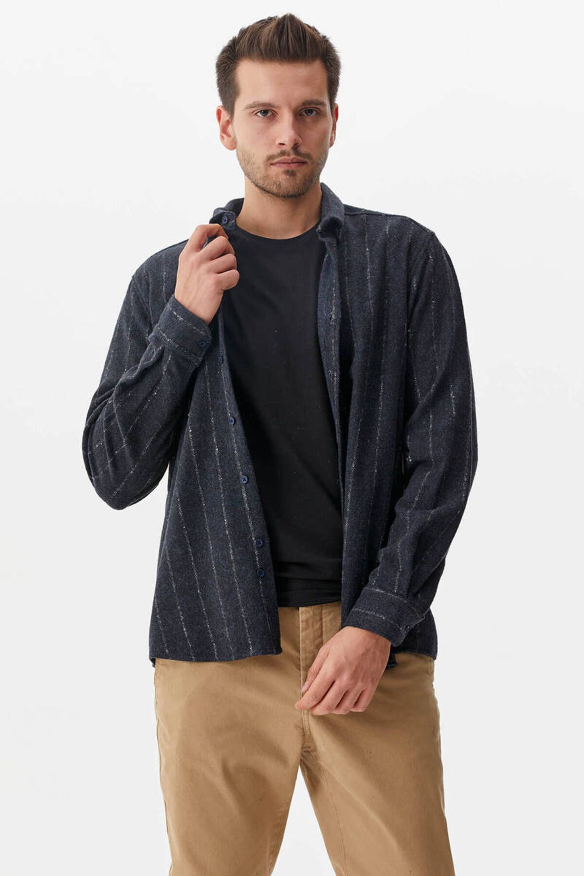 Sementa-Cămașă Lumberjack pentru bărbați - Indigo 2