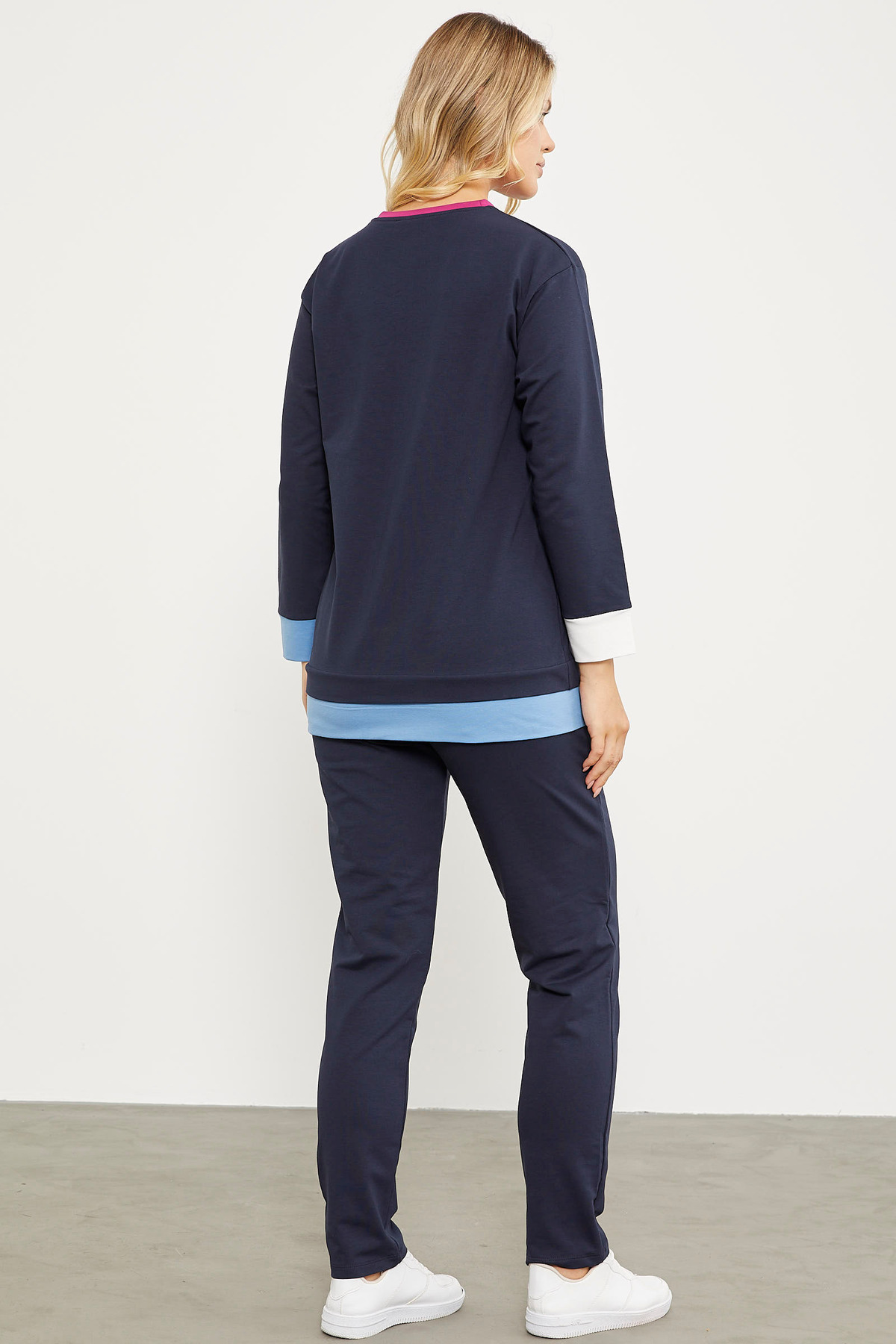 Sementa-Set de trening colorat cu buzunar - bleumarin 6