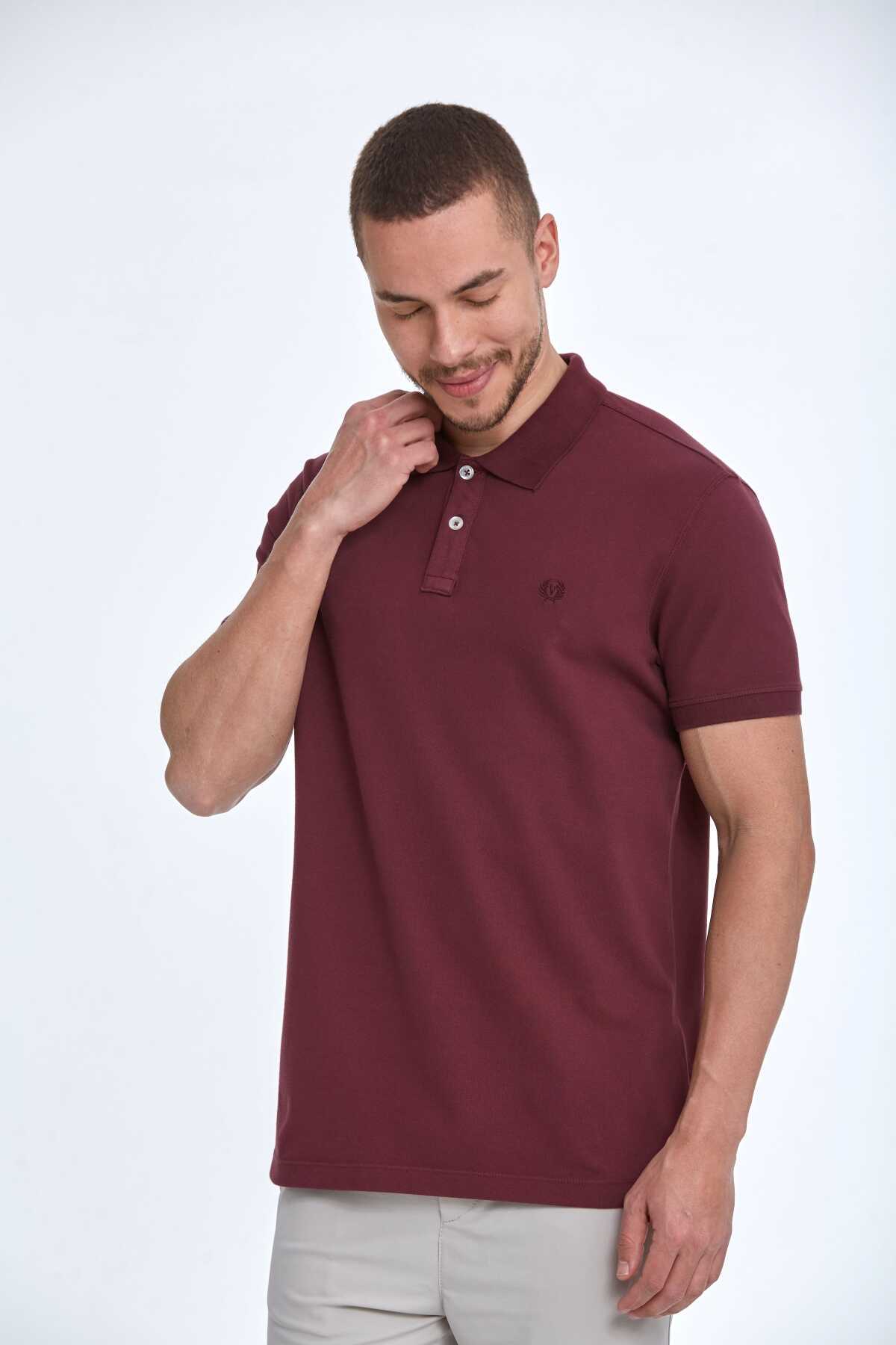 Walker Polo Men's T-Shirt Claret Red