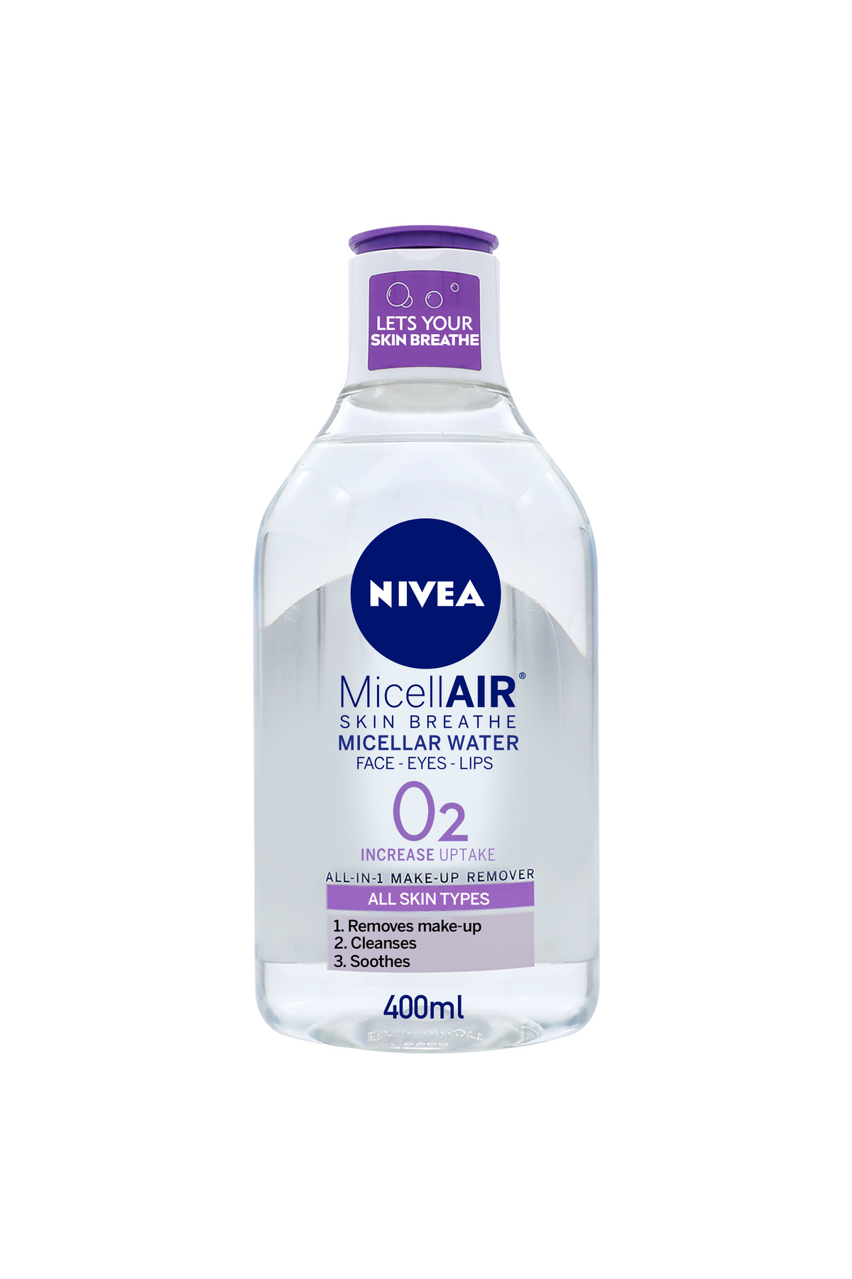 NIVEA-مزيل مكياج بماء ميسيلار، للبشرة الحساسة، 400 مل 1