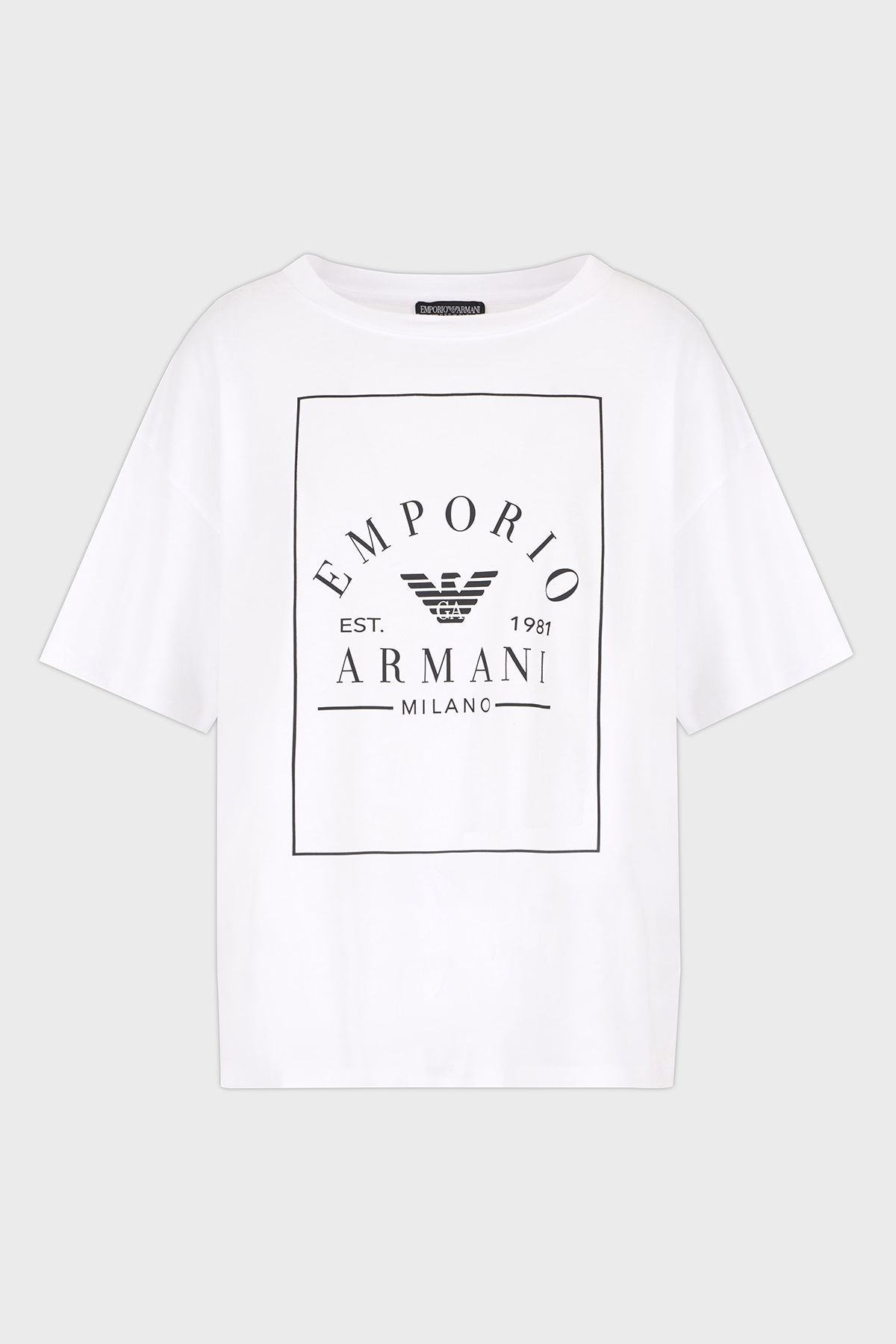 Tシャツ・カットソー EMPORIO ARMANI CLASSIC SHIRT (D41C3G.D1C29 101 WHITE WHITE) T-Shirts Women White Emporio Armani - Trendyol