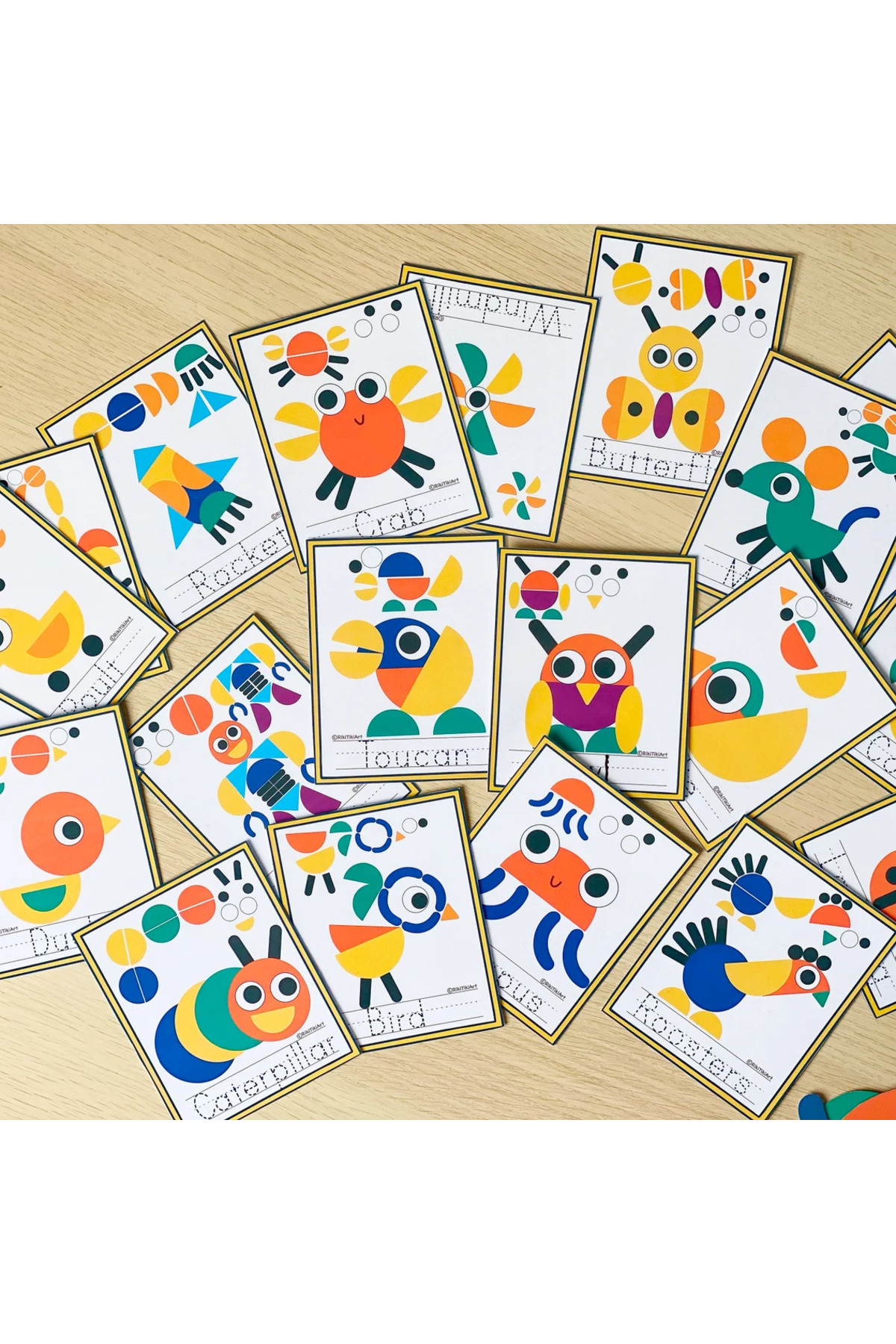 Organik Yolda Montessori Bulmacası, Okul Öncesi Yürümeye Başlayan Çocuk Aktiviteleri, Desen ve Görsel Kartlar. fotoğrafı 3 (önizleme)