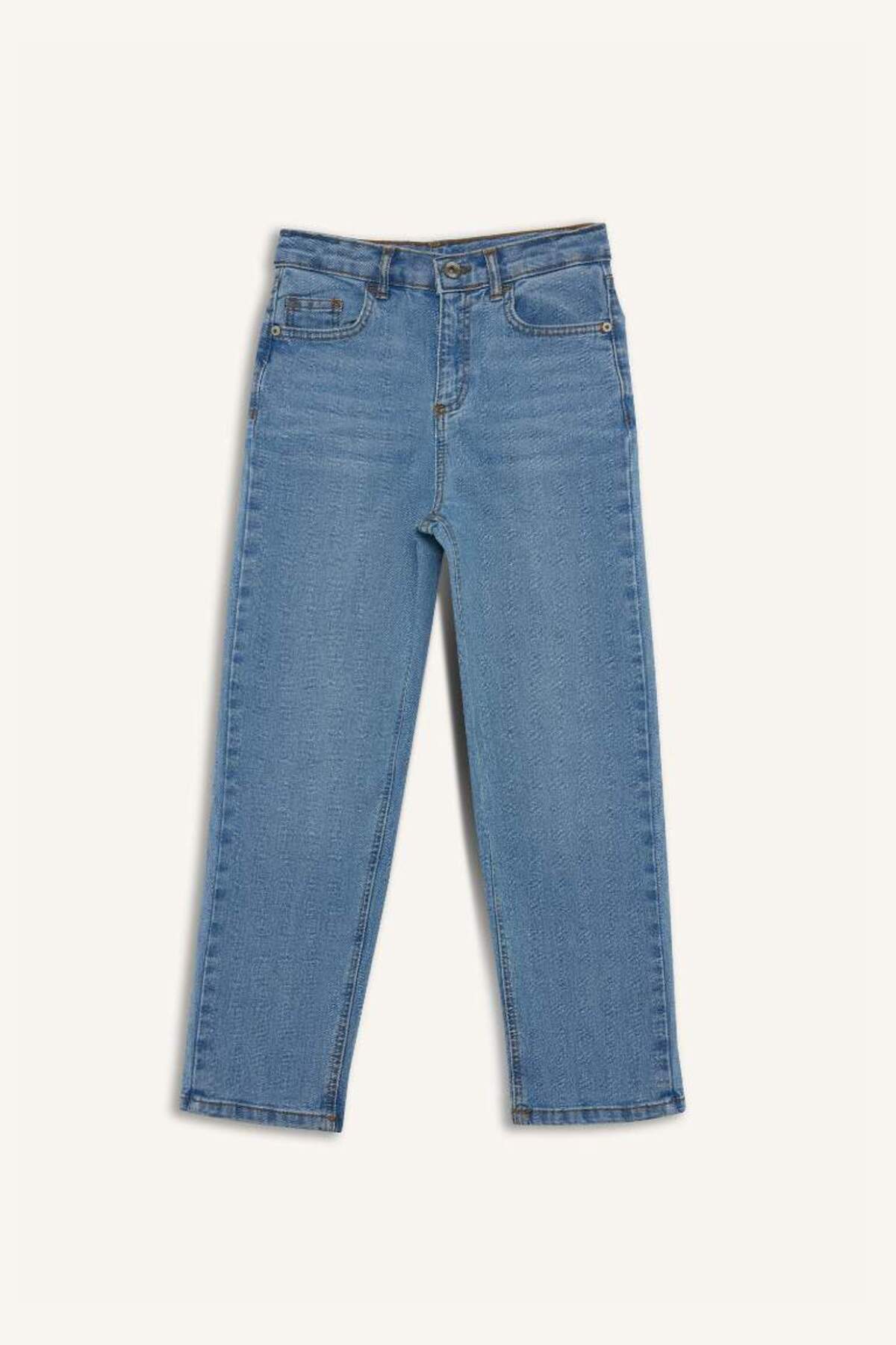DeFacto-New Season Boy's Loose Fit Straight Leg Basic Straight Jean Trousers 8
