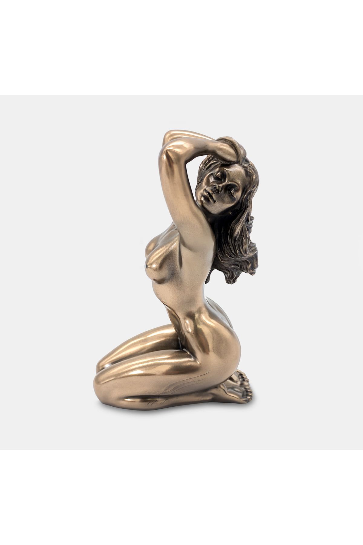 teknotrust Veronese Kadın Figürü, Bronz El Boyaması, Dekoratif Heykel 9x7x14 cm
