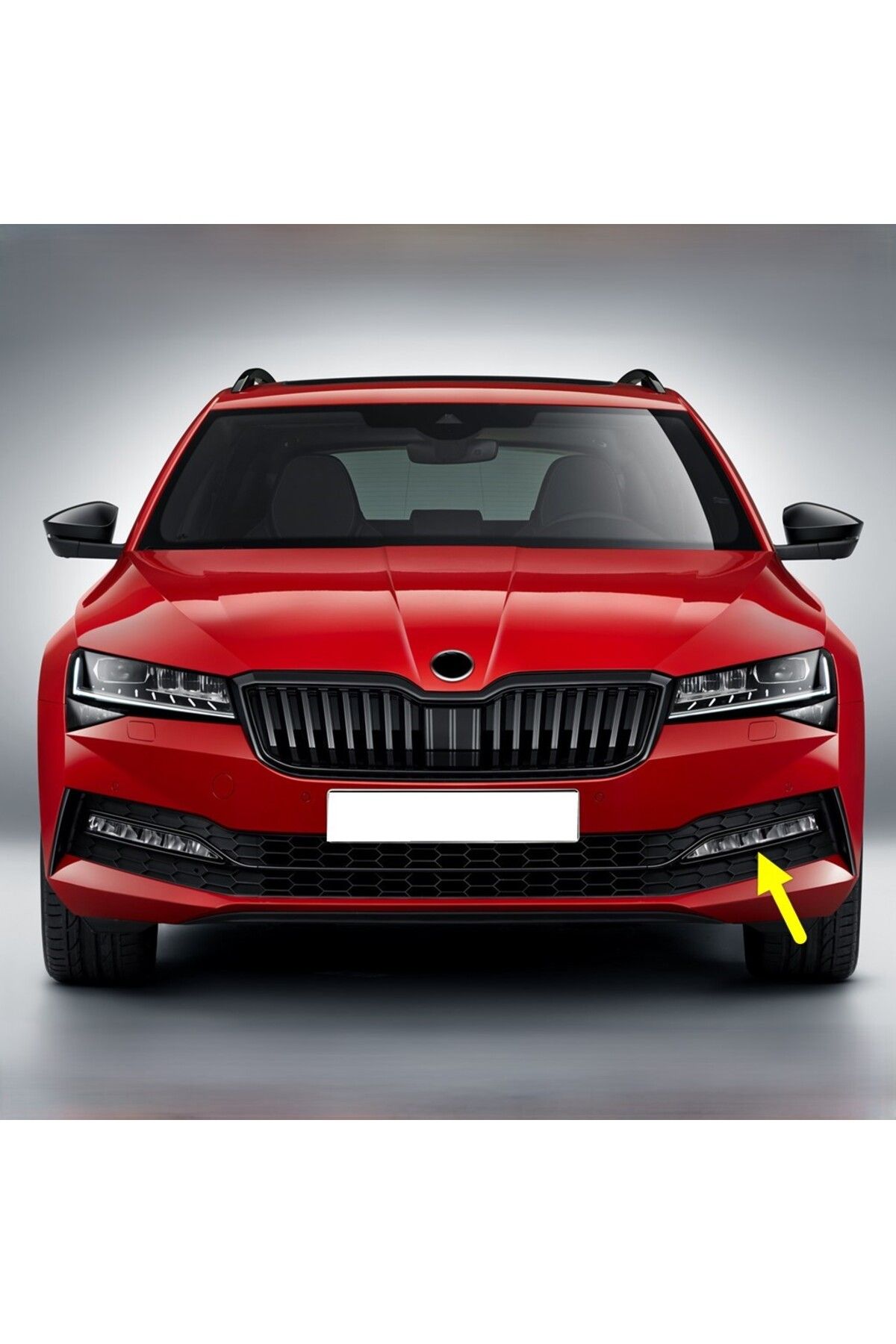 Bisra Skoda Superb 2020-2023 Ön Sol Sis Farı Çıtası Siyah 3V0853767C