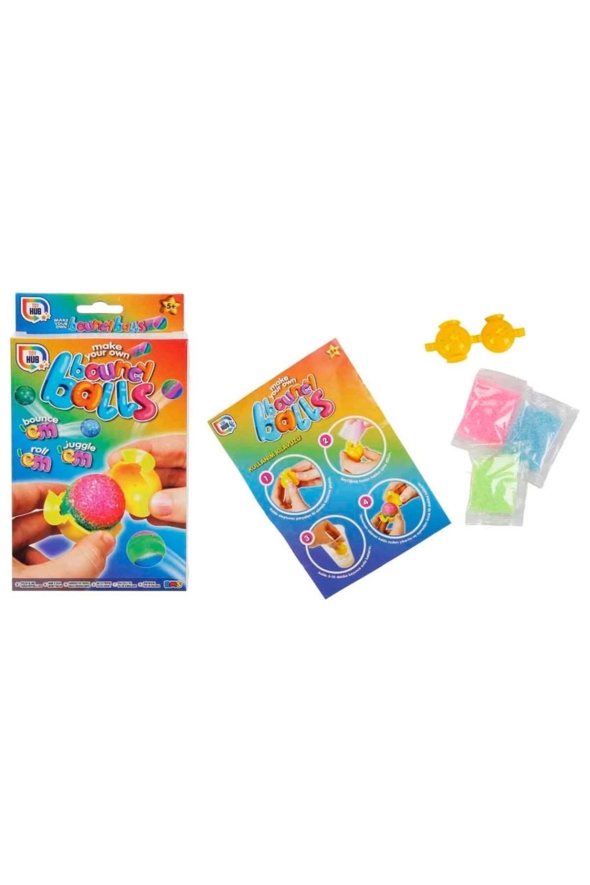 Finetoo Zıplayan Top Yapım Seti - Çocuklar İçin Eğitici ve Eğlenceli Zıplayan Top Yapım Seti