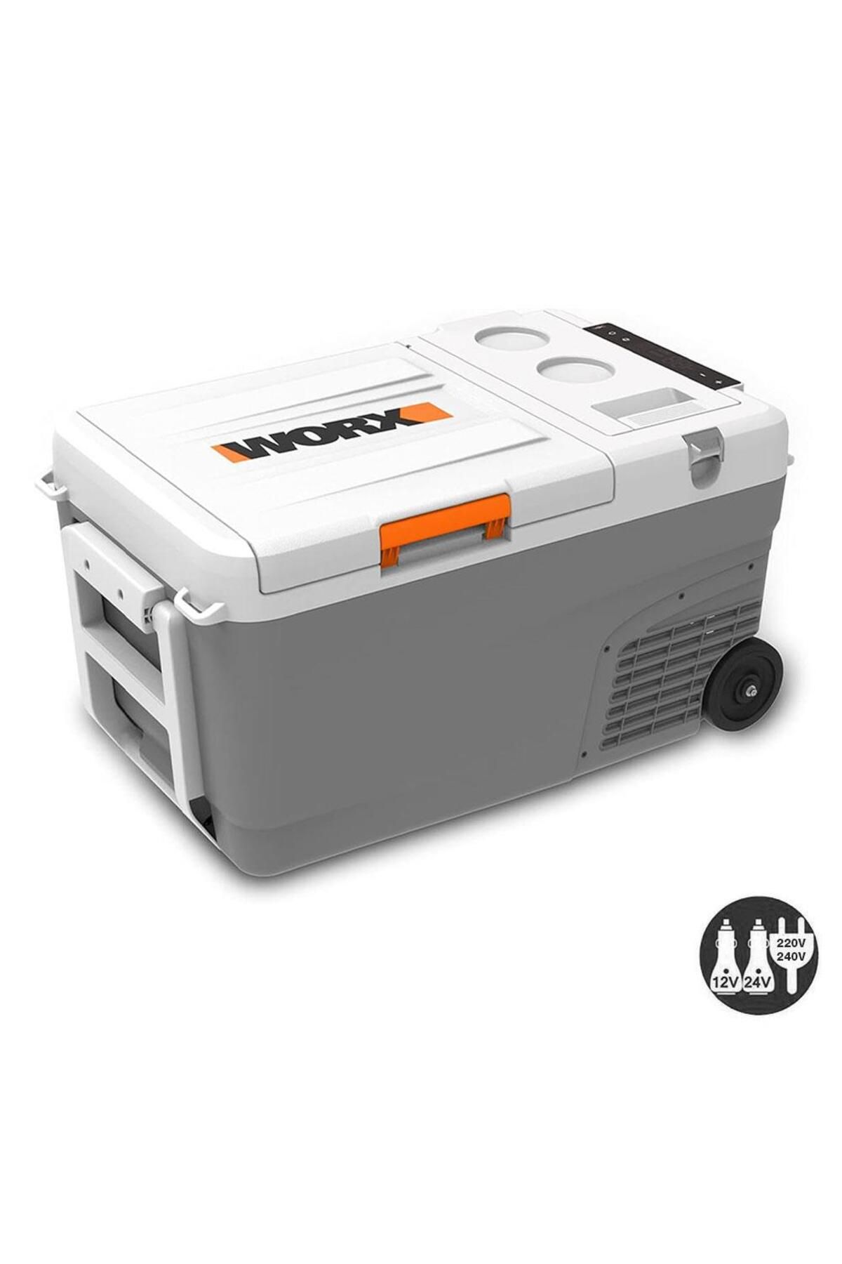 WORX WX876.9 12/24/220Volt 22Litre Kompresörlü Outdoor Oto Buzdolabı (Akü Dahil Değildir)