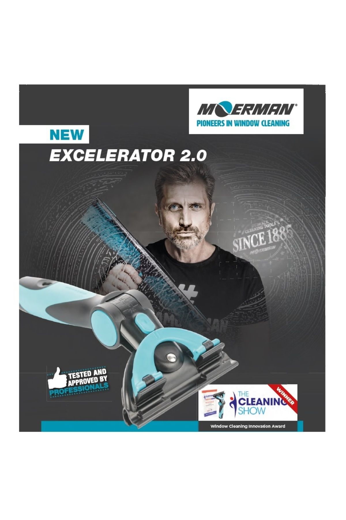 Cam Silme Aparatı Camçek 45 Cm - Moerman - EXCELERATOR 2.0 – LIQUIDATOR 3.0 – (Oynar Başlı) - 4