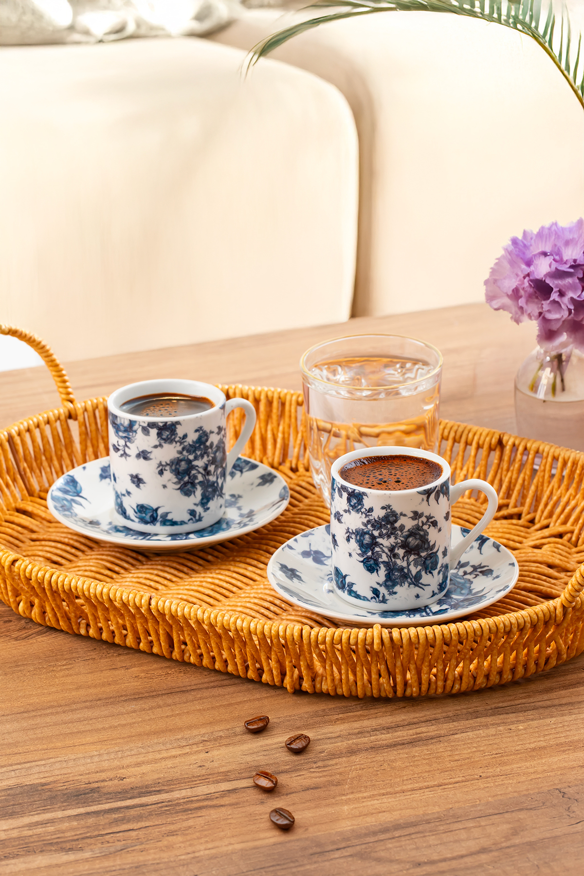 Porsima 02 Porselen 12 Parça 6 Kişilik Türk Kahve Fincan Takımı 90ml ...