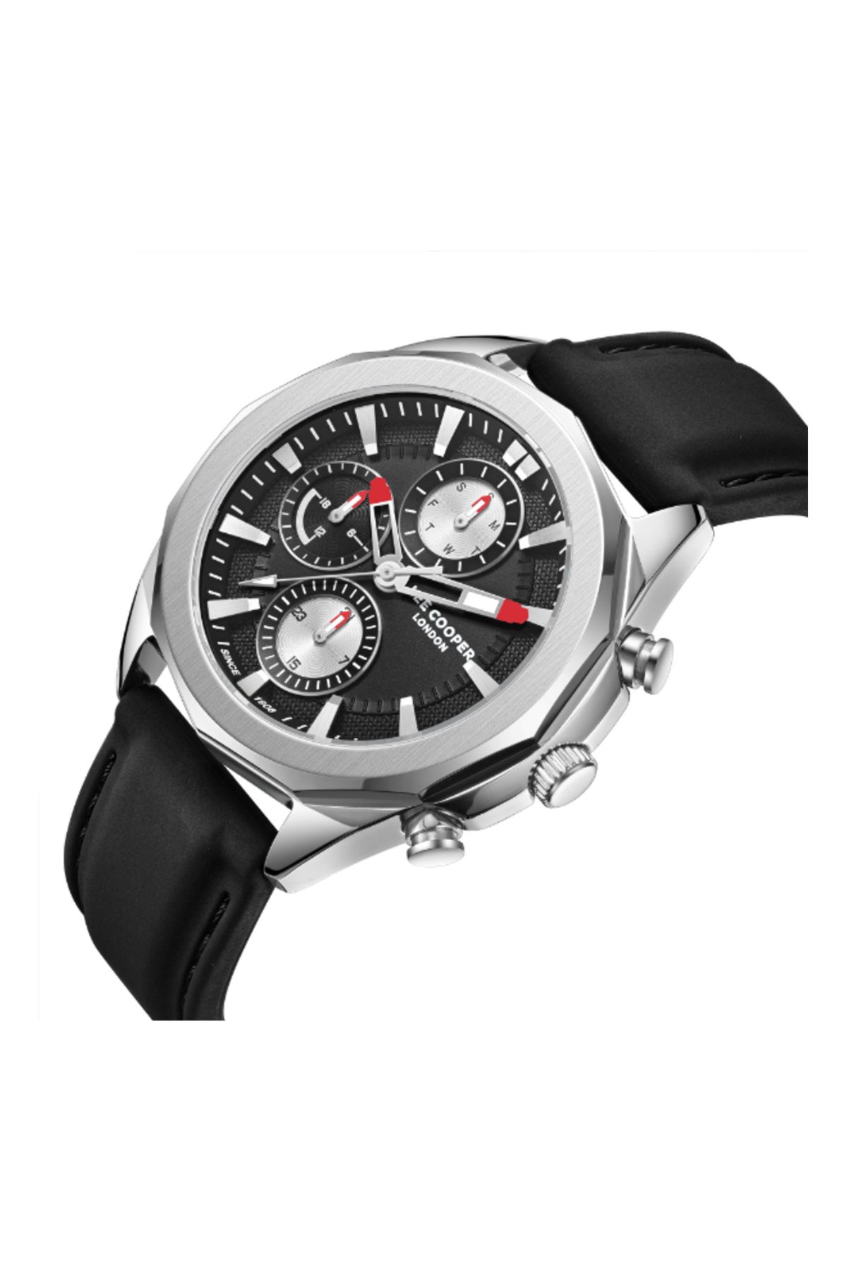 Lee Cooper-Men Multi Function Black Dial Watch - LC07990.351 2