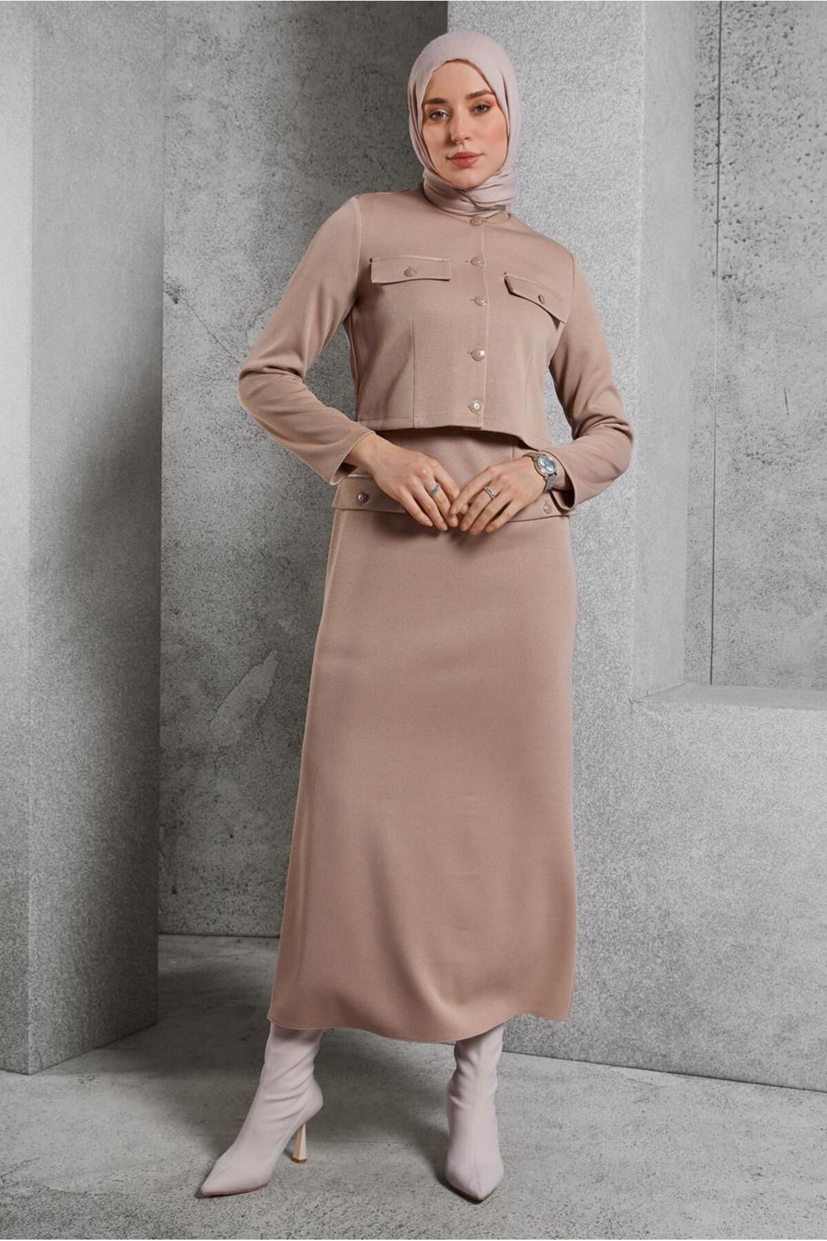 کت و شلوار مجلسی با ژاکت 45256 Alvina