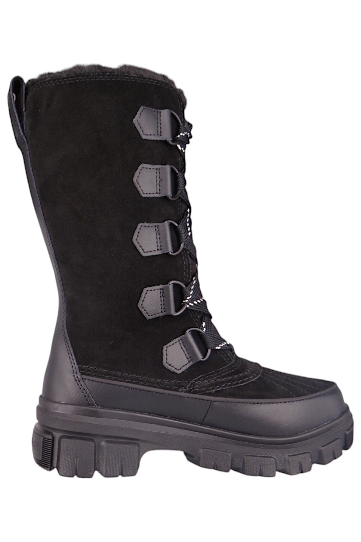 Sorel-Damen Stiefel Stiefel Winterschuhe Torino V Tall 2106691 Schwarz 010 Black Natural Leder/Synthetik 5