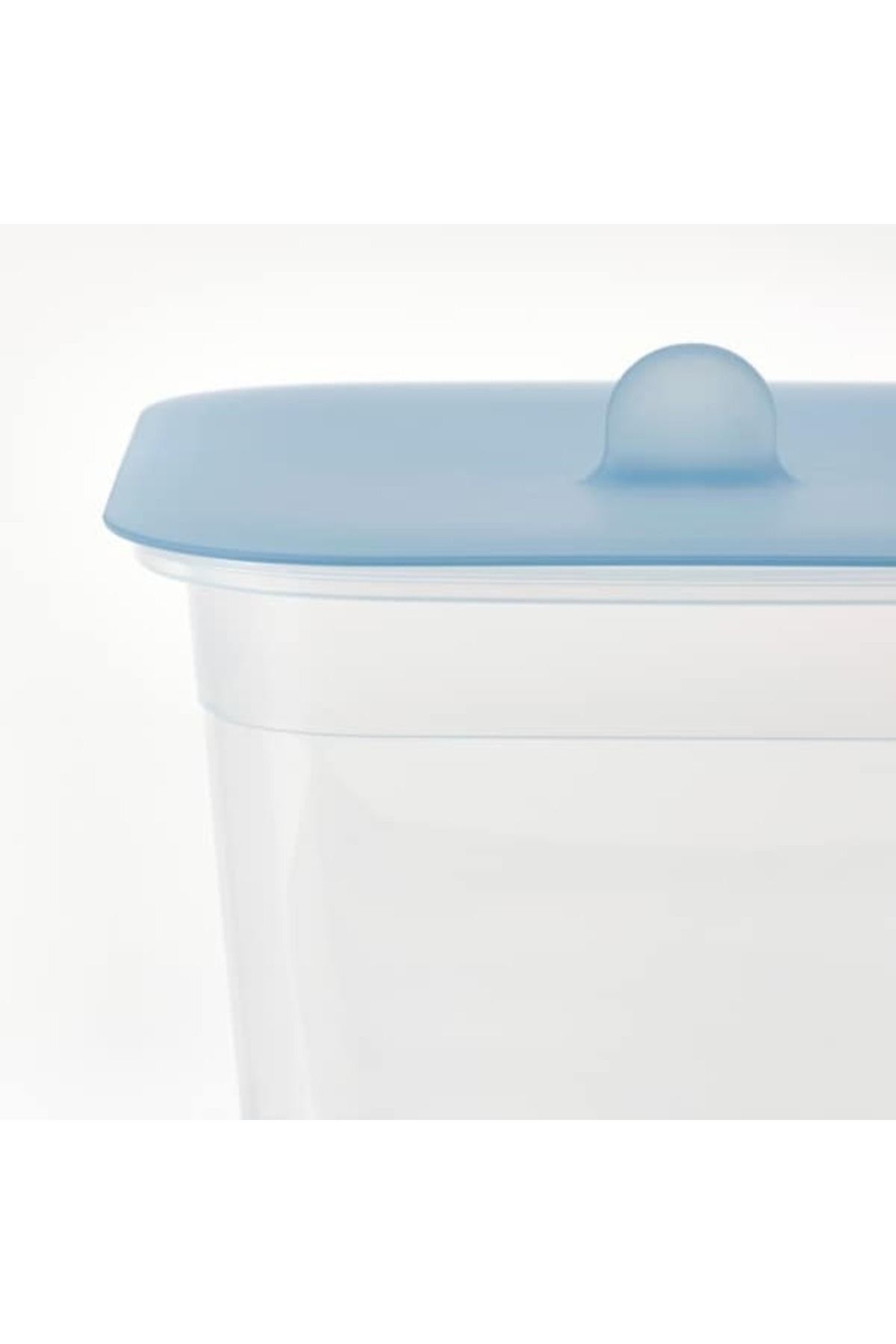 IKEA-365+ Square Plastic Food Container with Lid – 1.4L, Airtight, BPA-Free, Microwave & Freezer 4