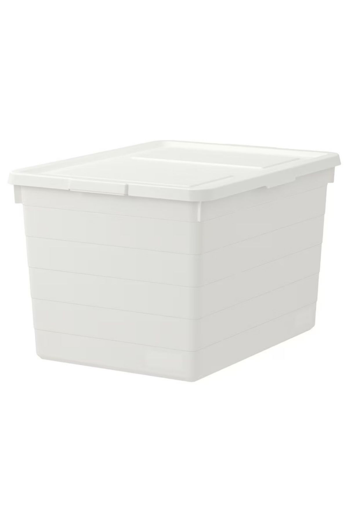 IKEA-SOCKERBIT Box with Lid, White, 38x51x30 cm – Stackable & Durable Storage Solution 1