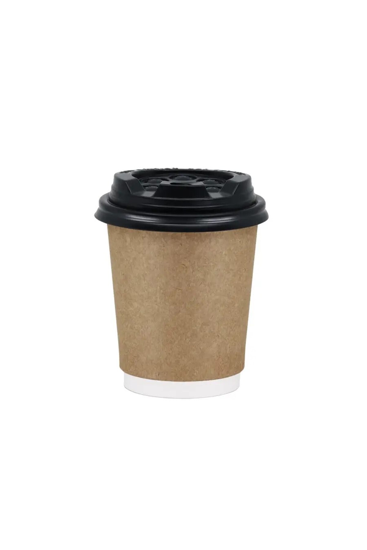 Double Wall Kraft Karton Bardak ve Siyah Kapak Seti 14oz 25'li — Koksal Pack — Bardak (3)