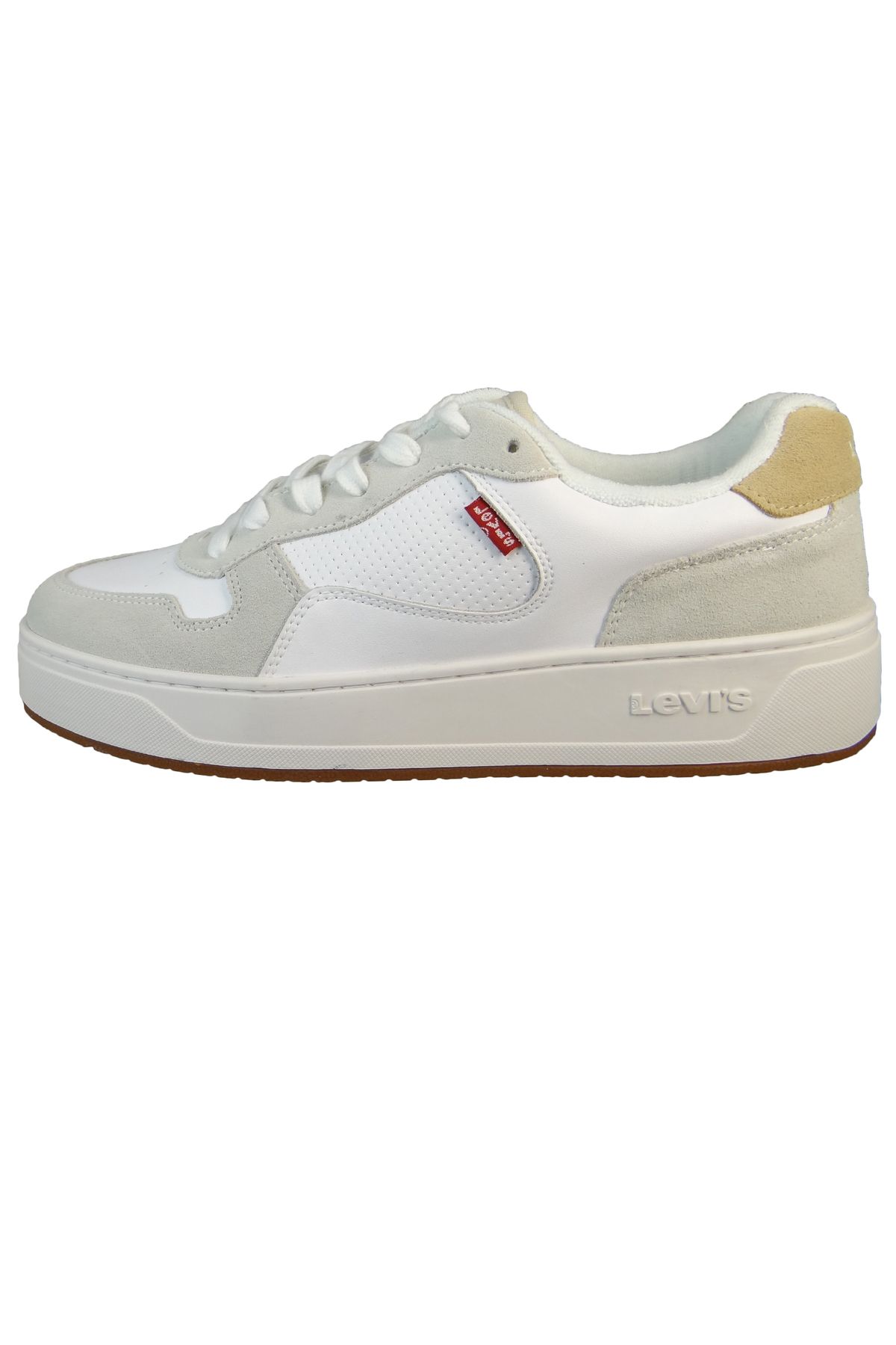 Levi's-Herren Sneaker Low Glide Low Top 235200-899 Weiß 100 Off White Leder 3