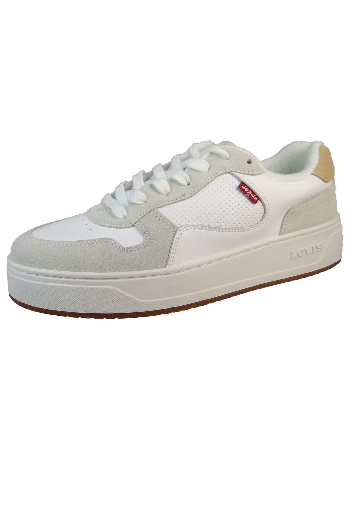 Levi's-Herren Sneaker Low Glide Low Top 235200-899 Weiß 100 Off White Leder 2