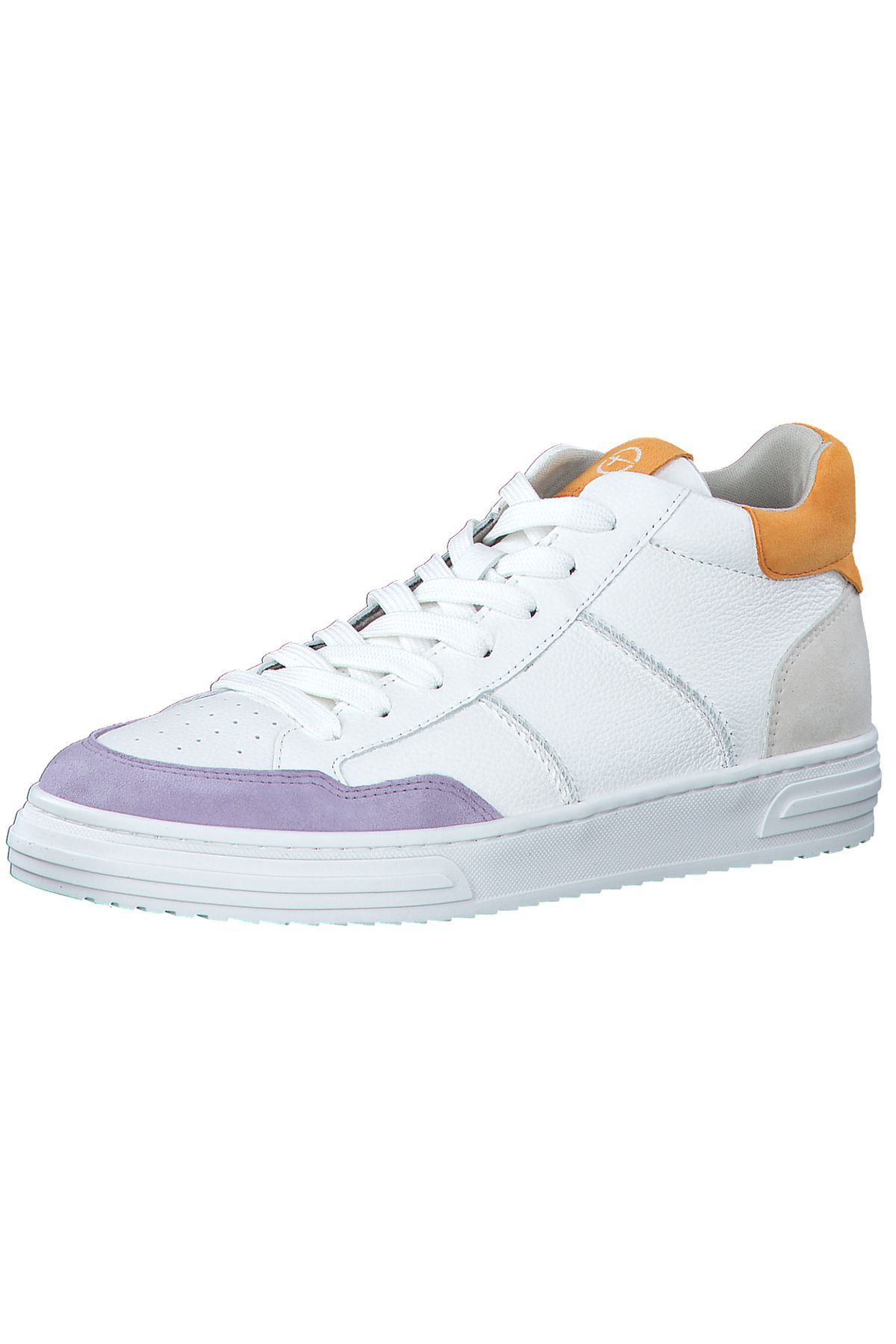 Tamaris-Damen Low Sneaker Low Top 1-25217-42 Weiß 197 White comb Leder mit Removable Sock 1