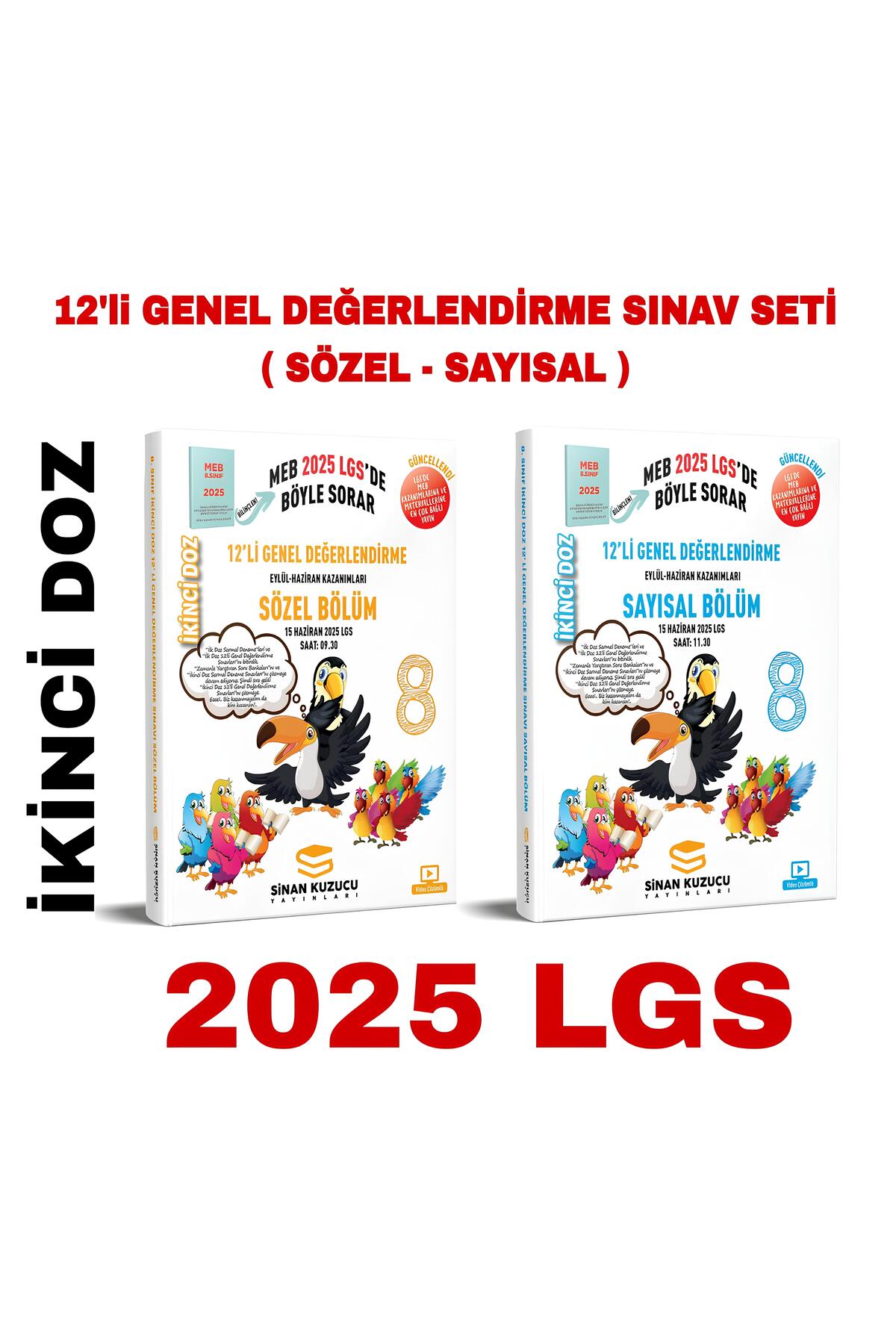 SİNAN KUZUCU YAYINLARI Sinan Kuzucu 2025 LGS İKİNCİ Doz 12'Li