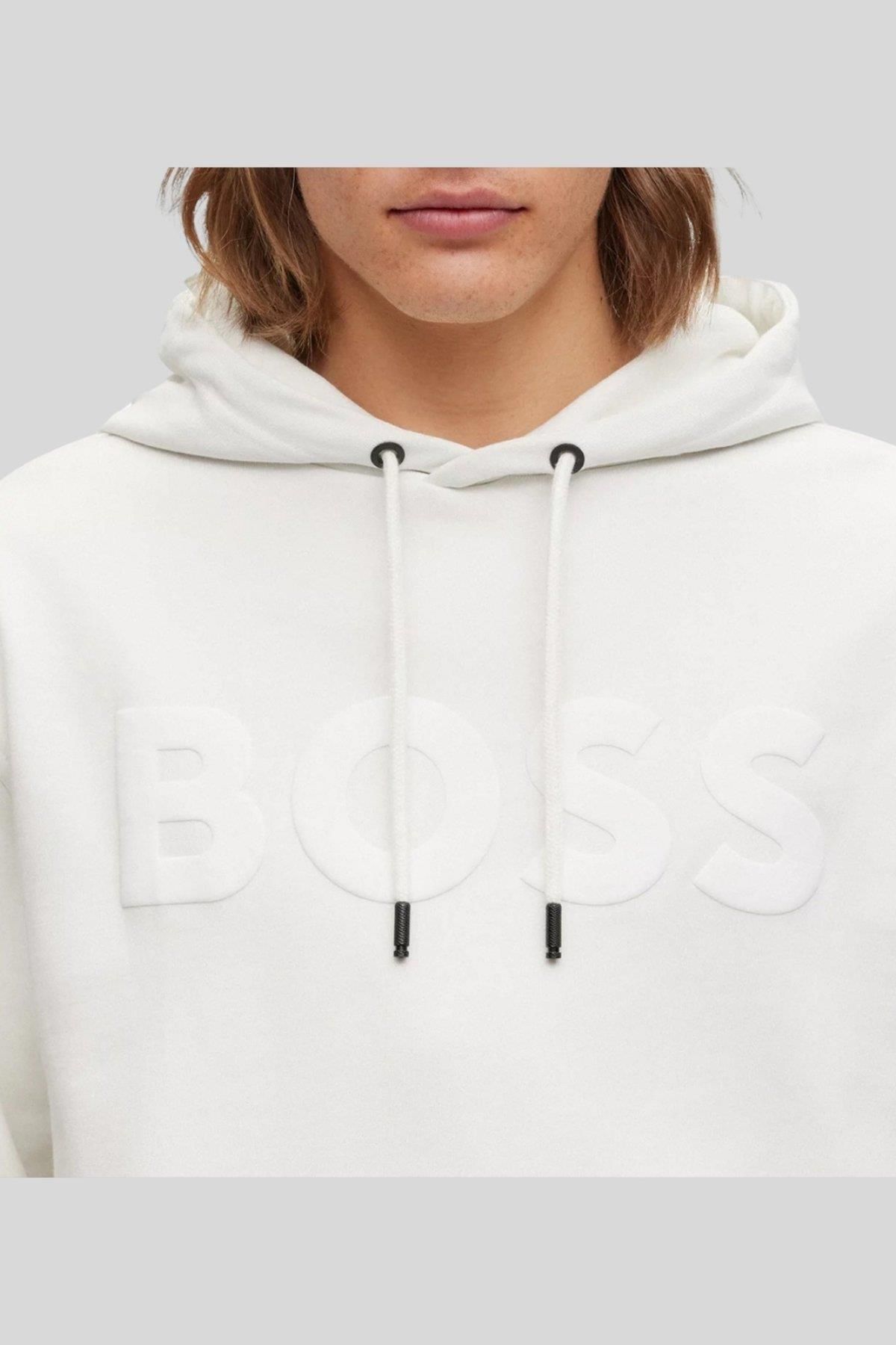 سویشرت مردانه پیراهن چاپی آرم اورجینال BOSS