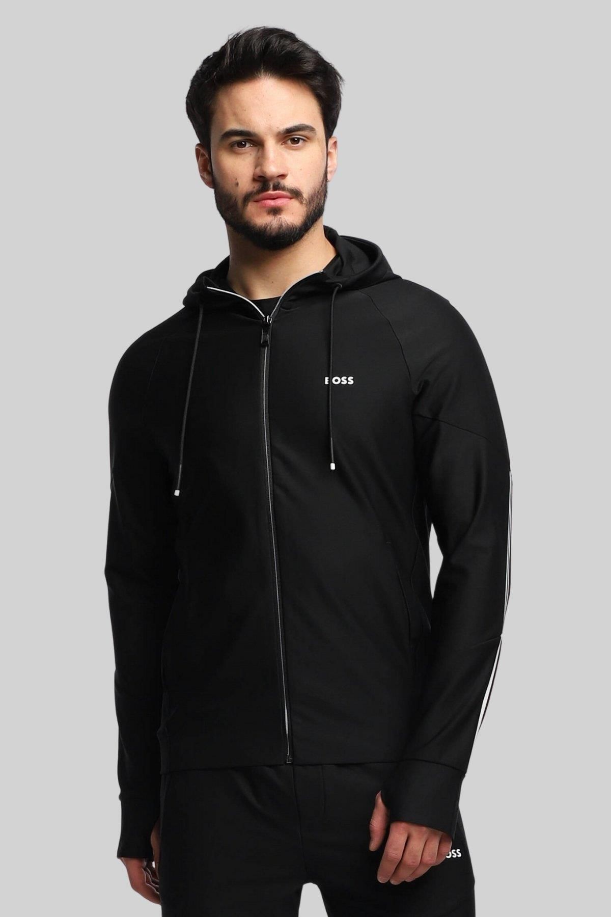 سویشرت مردانه SICON GYM مردانه'S ZIPPER SWEATSHIRT مشکی BOSS