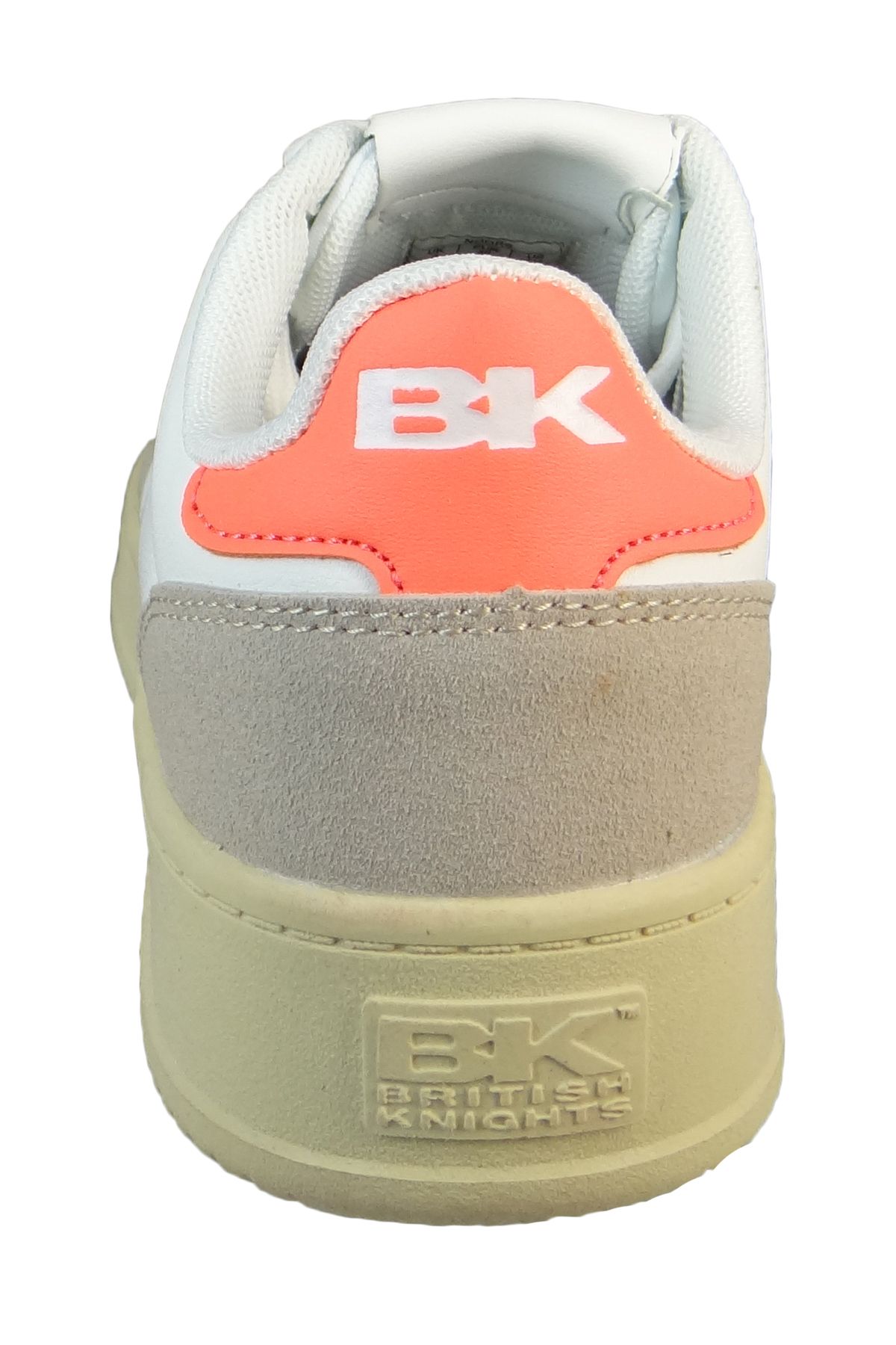 British Knights-Damen Low Sneaker Noors Low Top B48-3632 Weiß 02 White/Neon Orange Kunstleder 4