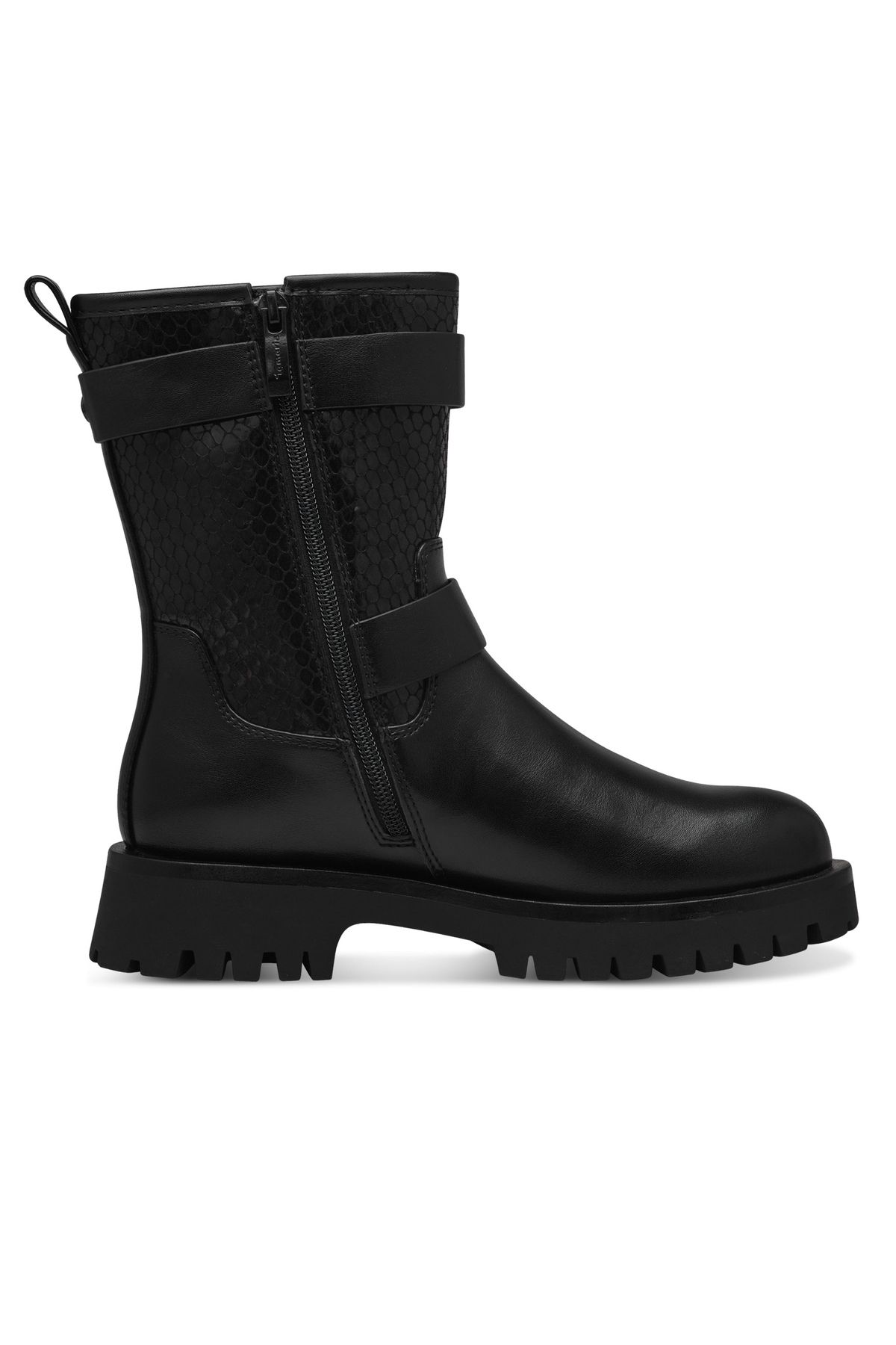 Tamaris-Damen Elegante Stiefel 1-25834-41 Schwarz 021 Black/struct. Kunstleder Mit Touch-it 5