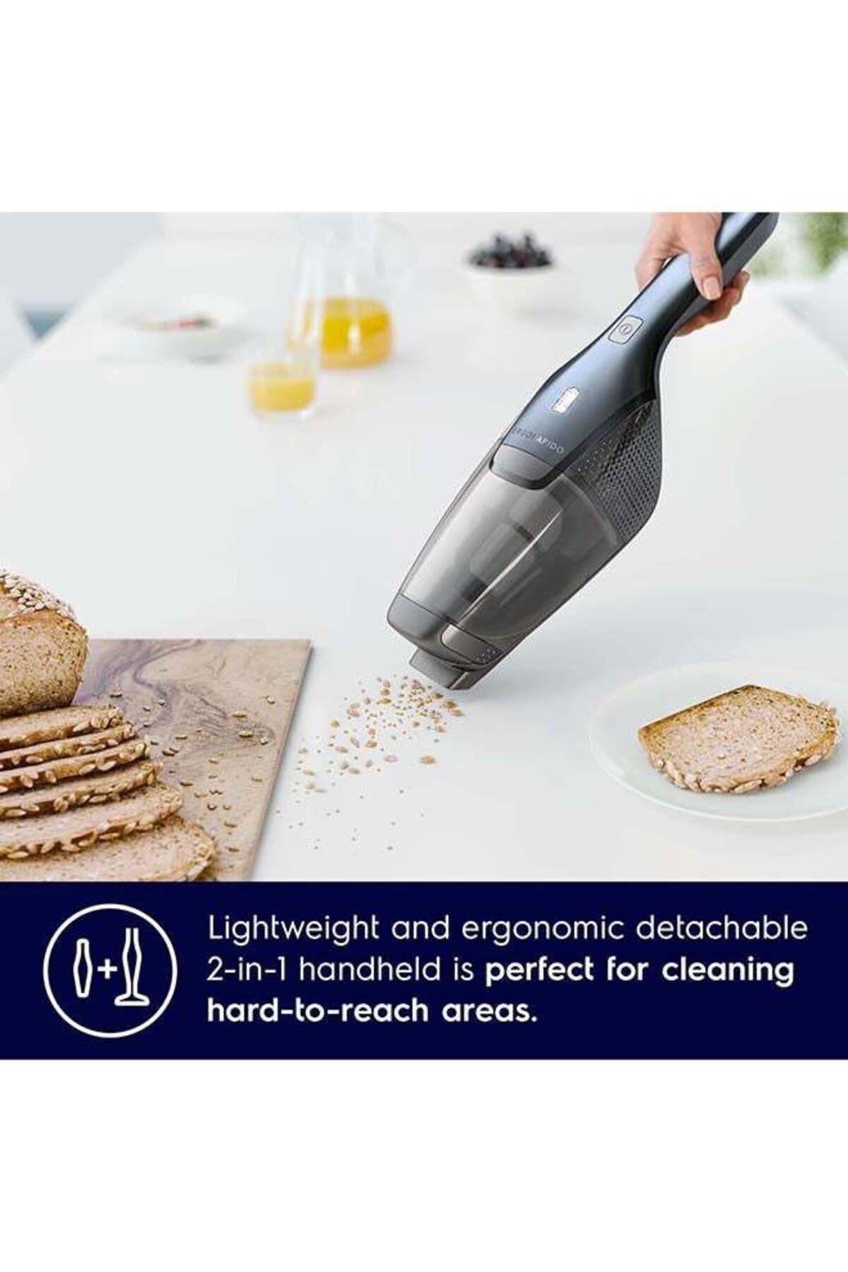 Electrolux-2 In 1 Cordless Handheld Stick Vacuum Cleaner With Powerful Suction, 30 Minutes Runtime, 6
