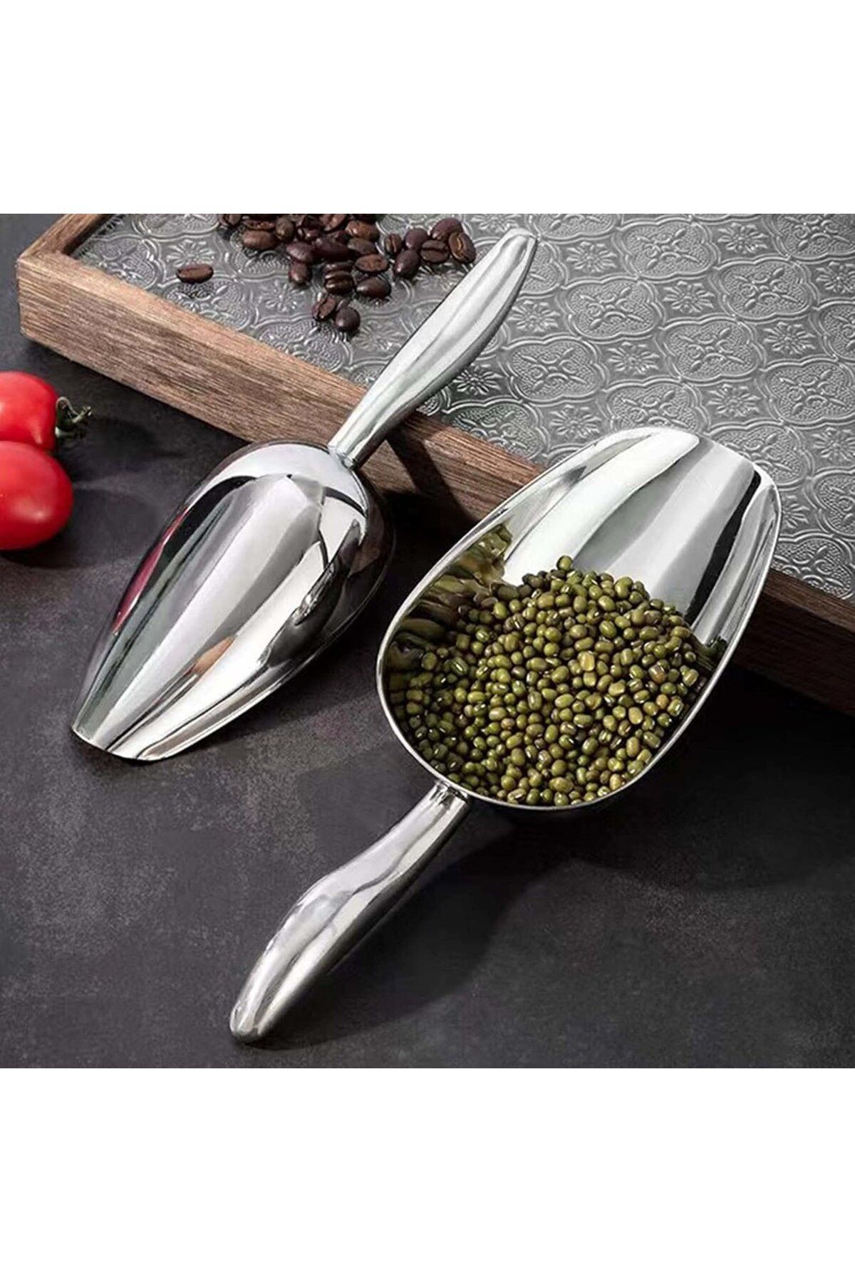 Generic-مغرفة ثلج ستانلس ستيل متعدد الاستخدام 5