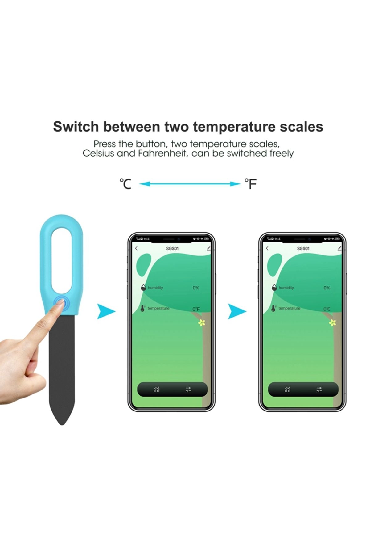 Choice-Bluetooth Version Zigbee/bt Smart Soil Tester Bluetooth Humidity Temperature Moisture Sensor Mobile 3