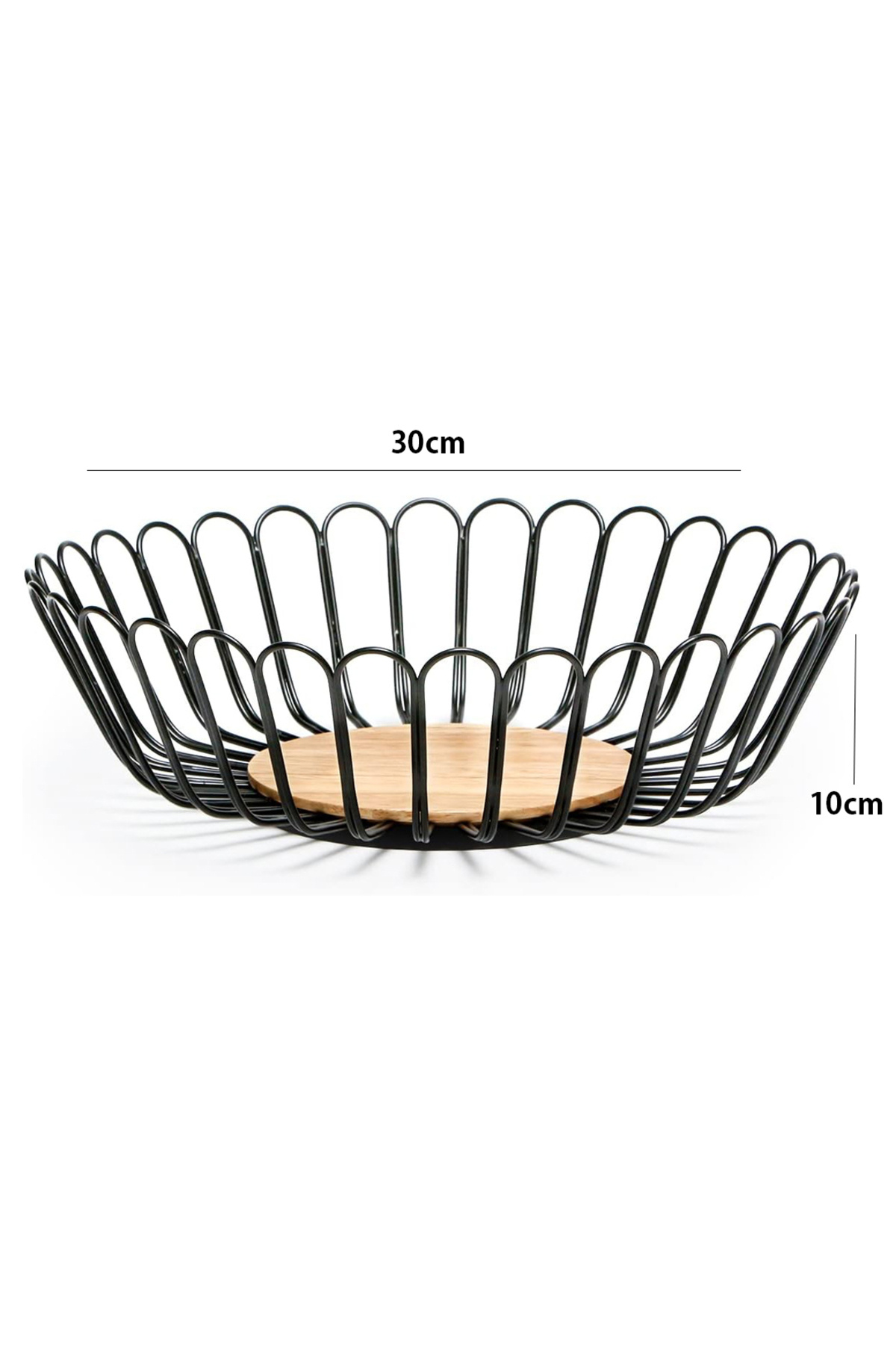Generic-30cm Multipurpose Metal Fruit Basket 2