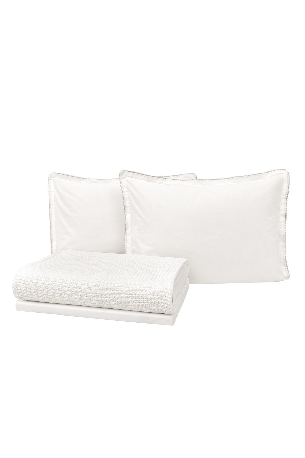 Yataş-Ecru Colored Liya Single Cotton Pique Set 3