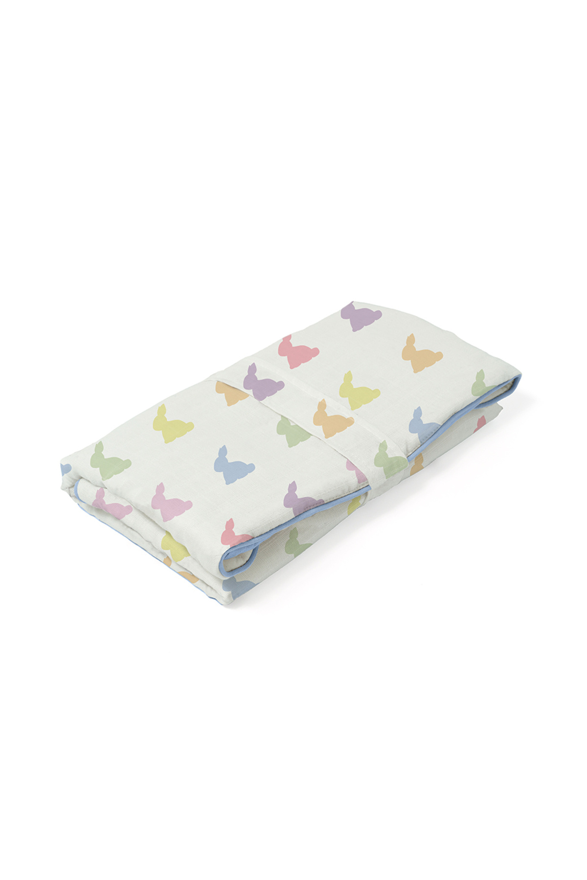 Deux Lapins %100 Pamuk Pratik Alt Değiştirme Matı - Rainbow Lapin Blue fotoğrafı 5 (önizleme)