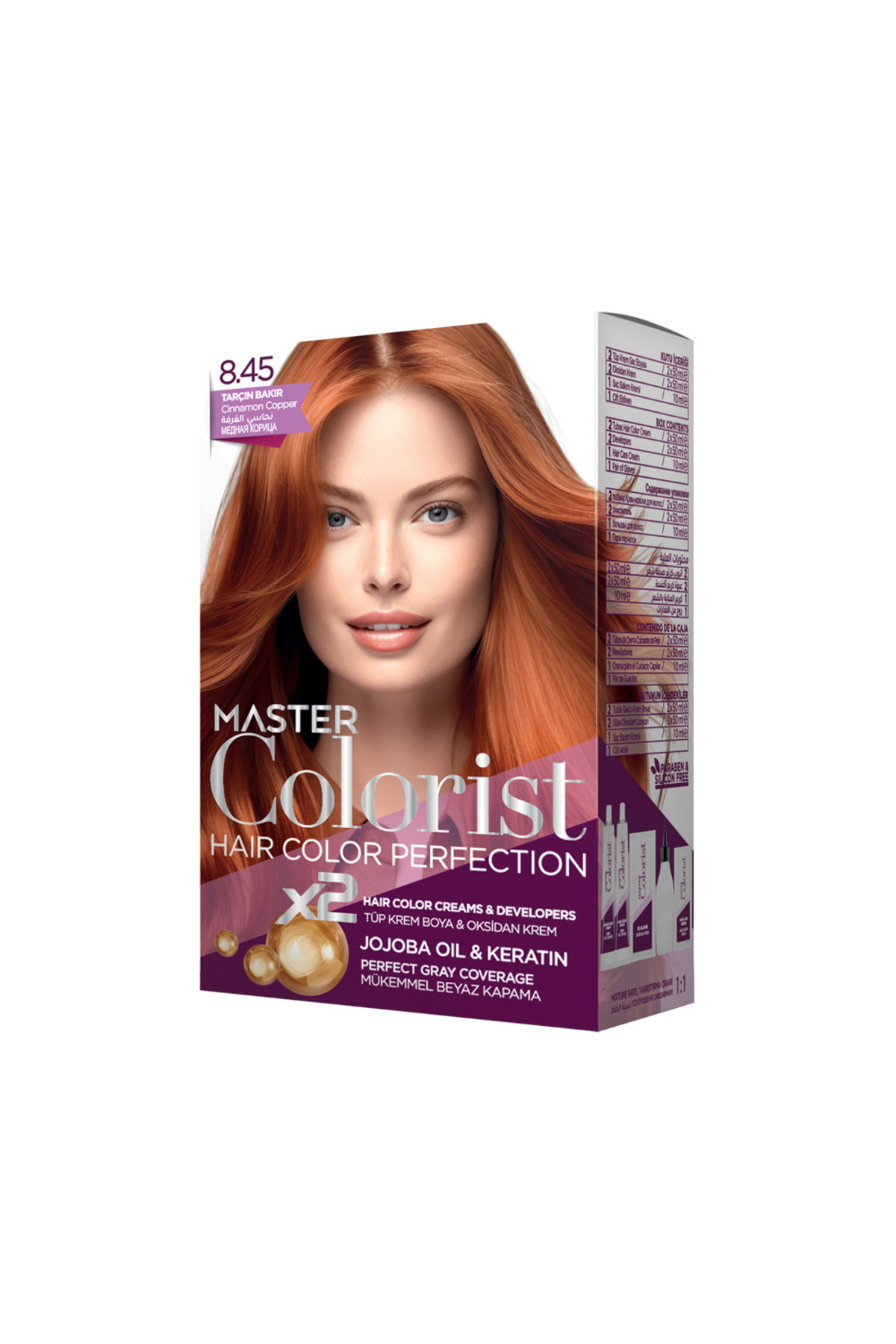Master colorist-Vopsea de Păr Master Colorist 8.45 Cinnamon Copper 1