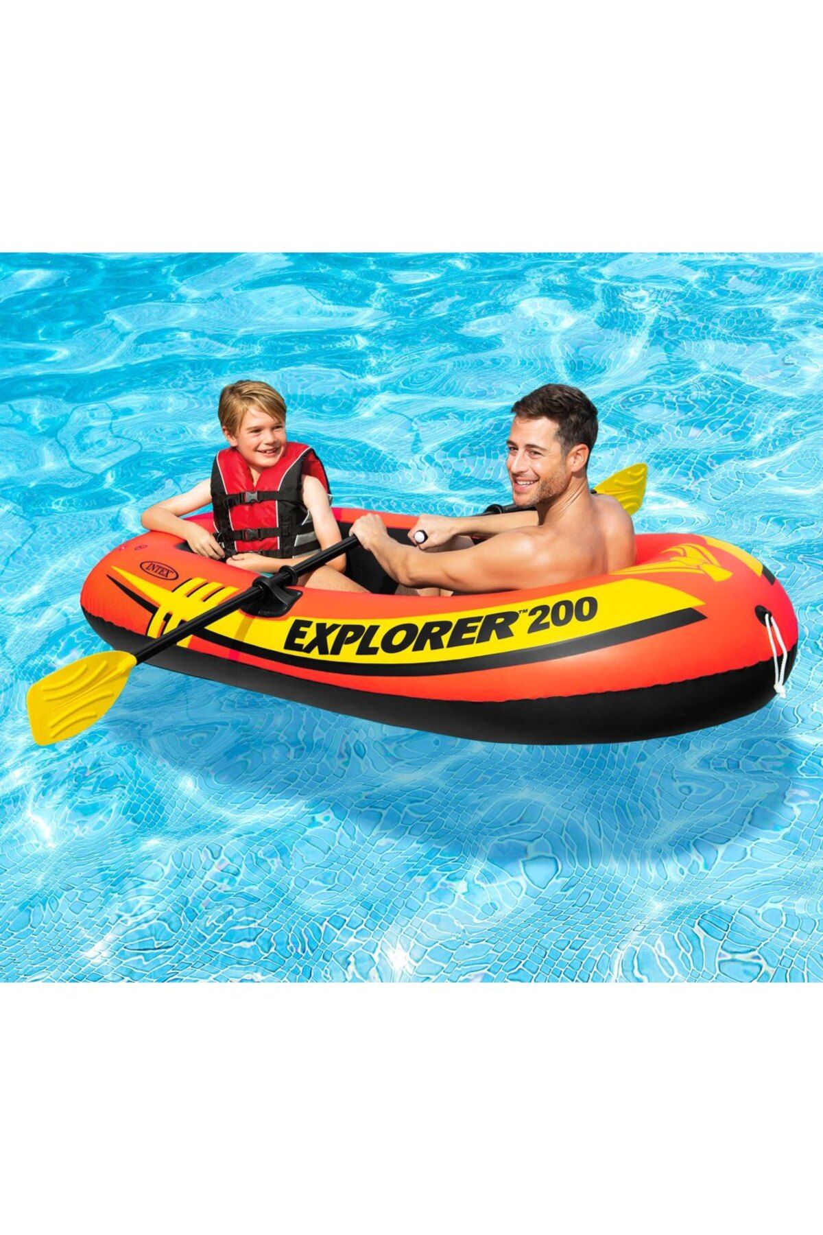 TOTTERİQ Intex Explorer Bot 200 Set (Kürek Pompa) 185x94x41 cm