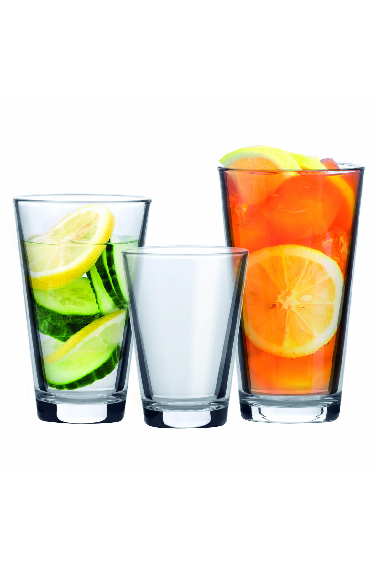 Domotti-Set of 18 glasses (200ml, 300ml, 410ml), glass, Livia 1