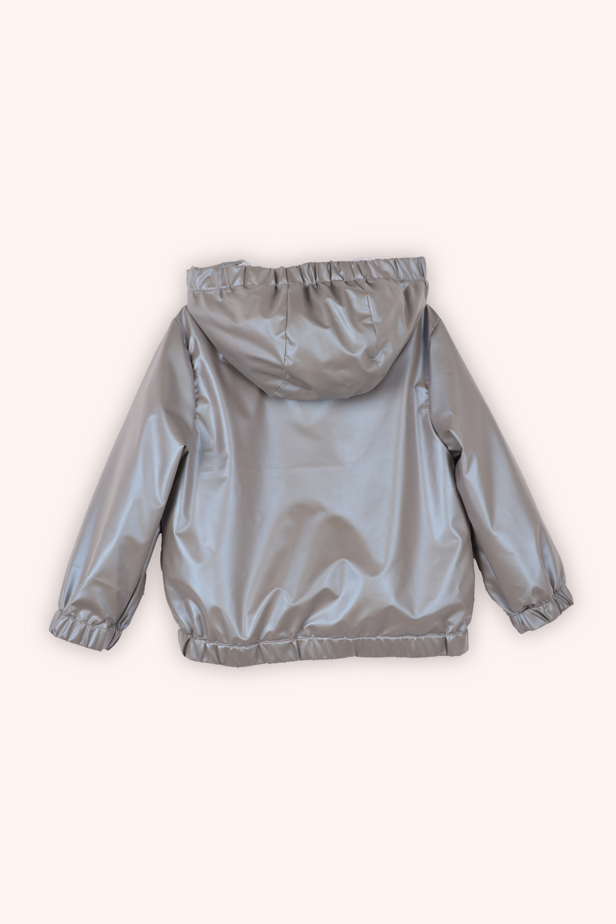 Panço Kız Bebek Kapüşonlu Kol Ucu Ve Etek Ucu Lastikli Lila Yağmurluk fotoğrafı 2 (önizleme)