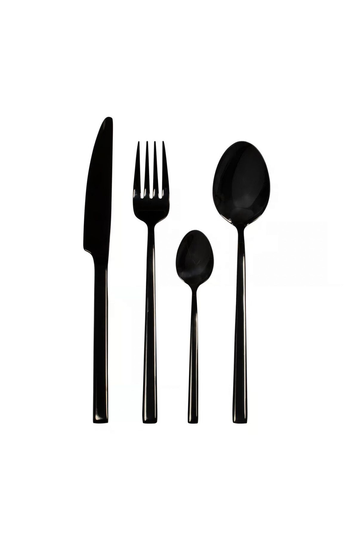 Ambition Set Tacamuri Inox, 24 Piese, 6 Persoane, Negru, Como Black - One Size