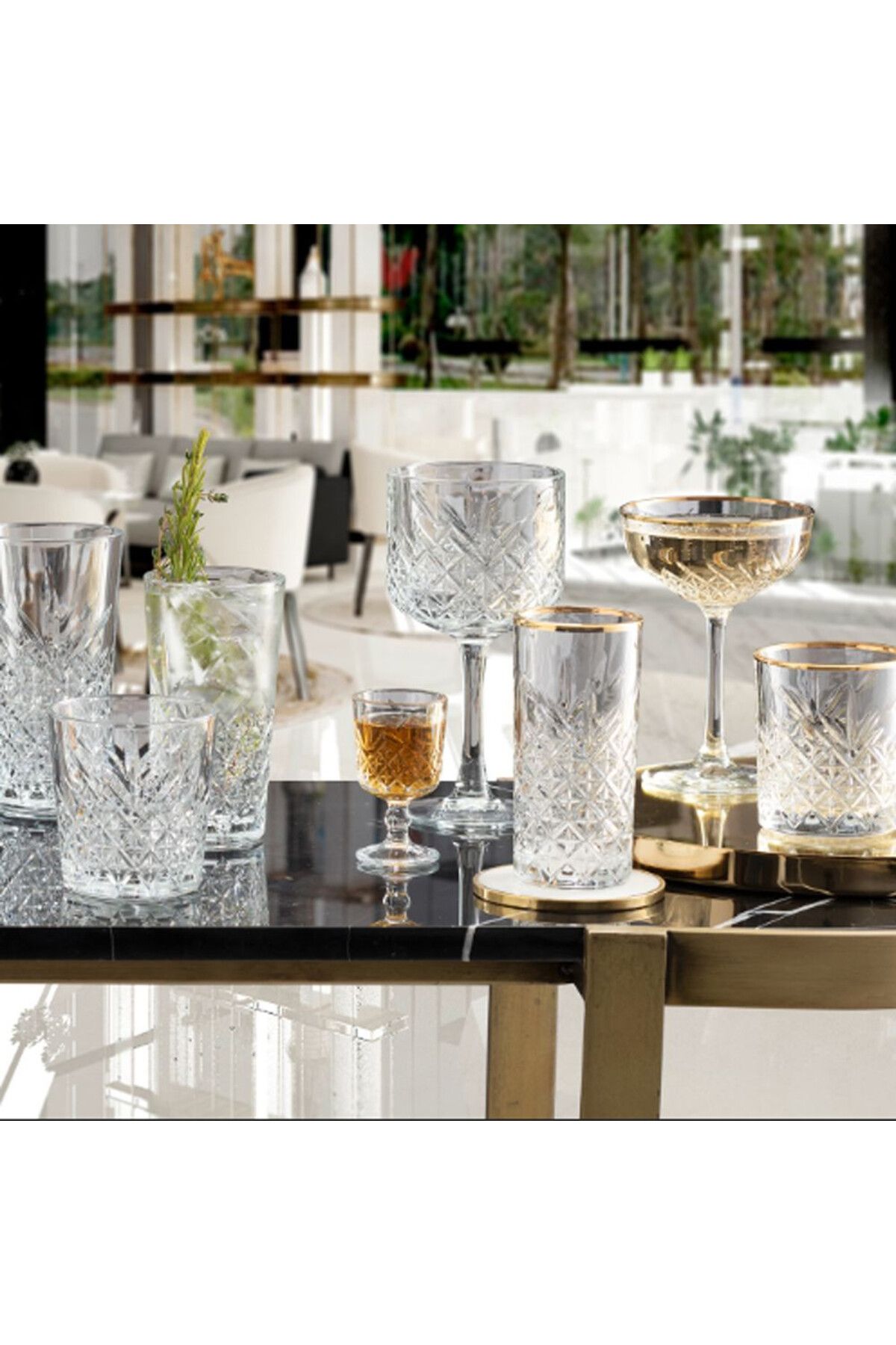 Paşabahçe-Set 4 pahare long drink 295ml, sticla, Timeless 4
