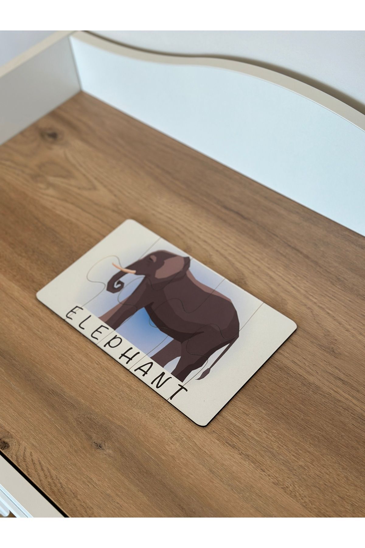 Karter İnovasyon İngilizce Hayvanlar Öğrenme Eşleme Puzzle Kartı, Puzzle Eğitici Oyuncak, Montessori Eğitim Oyuncak fotoğrafı 2 (önizleme)