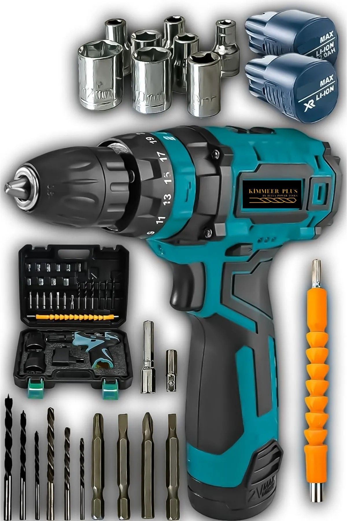 Jetta Power Tools Kimmeer PLus 2v 1.5ah Çift Akülü Vidalama Şarjlı