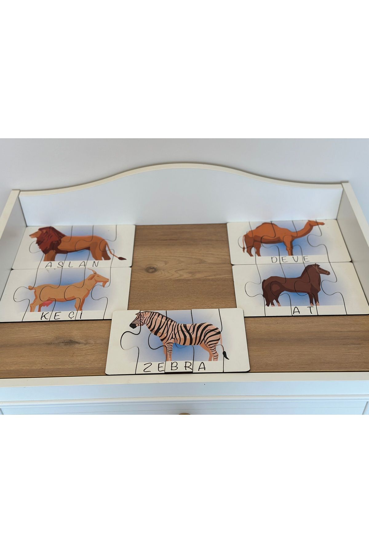 Karter İnovasyon Hayvanlar Öğrenme Eşleme Puzzle Kartı, Puzzle Eğitici Oyuncak, Montessori Eğitim Oyuncak, Motor Zeka fotoğrafı 4 (önizleme)